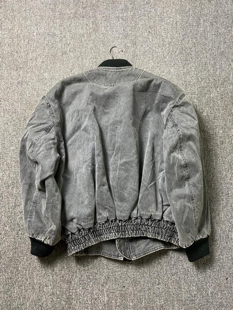 Japanese Brand Play Lord Brand Fur Denim Bomber Jacket (189) Size US S / EU 44-46 / 1 - 2 Thumbnail