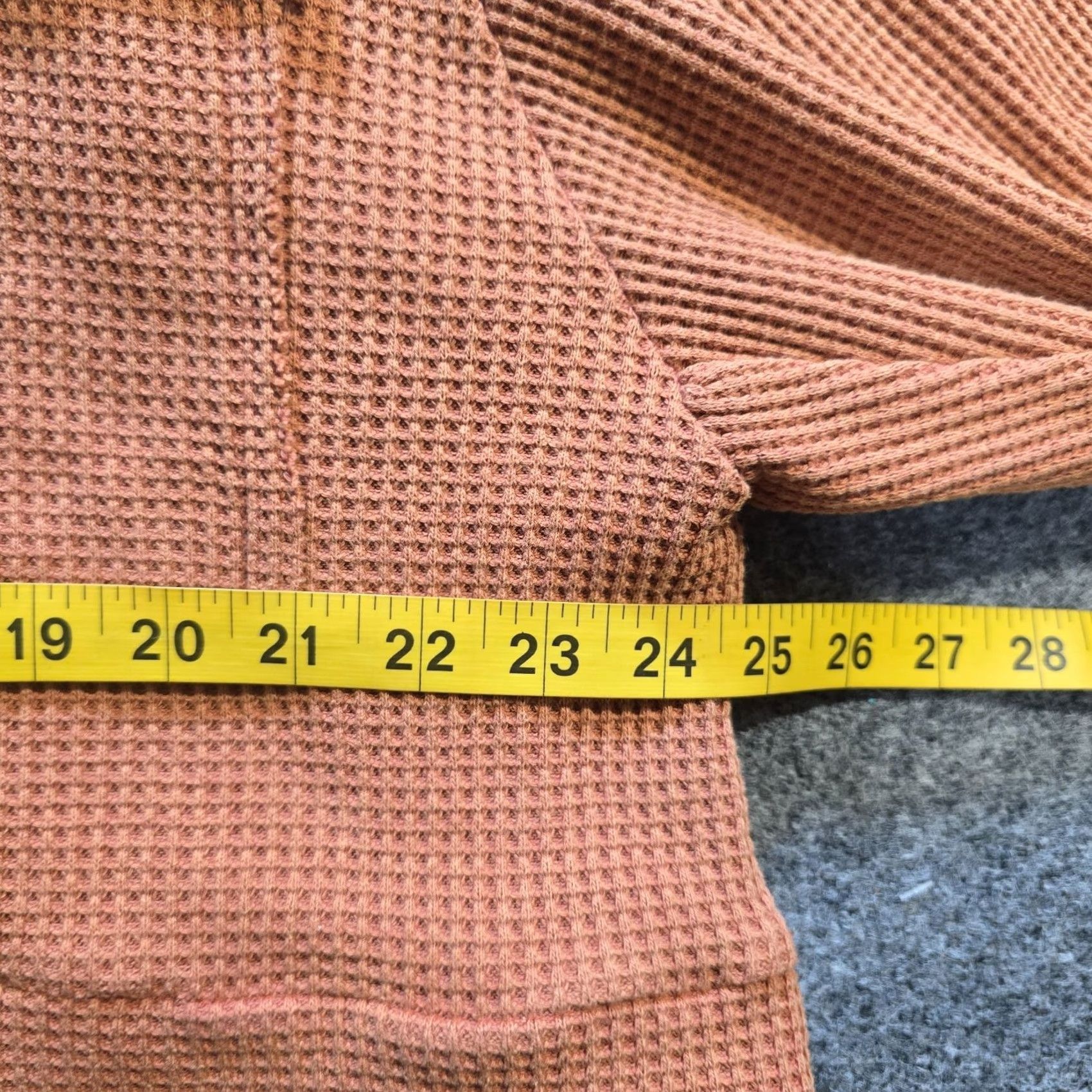 Vintage POL Jacket Womens Medium Brown Orange Cropped Waffle Knit Boxy Oversized Boho Shirt Womens Medium Brown Orange Cropped Waffle Knit Boxy Oversized Boho Size M / US 6-8 / IT 42-44 - 5 Thumbnail