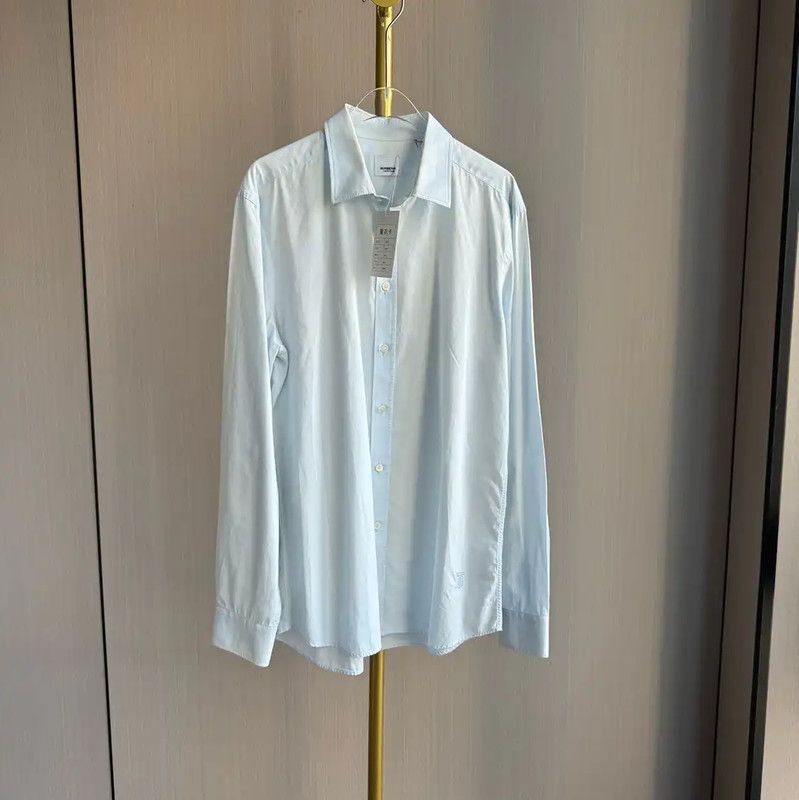 Burberry Light Blue Cotton Women's Shirt