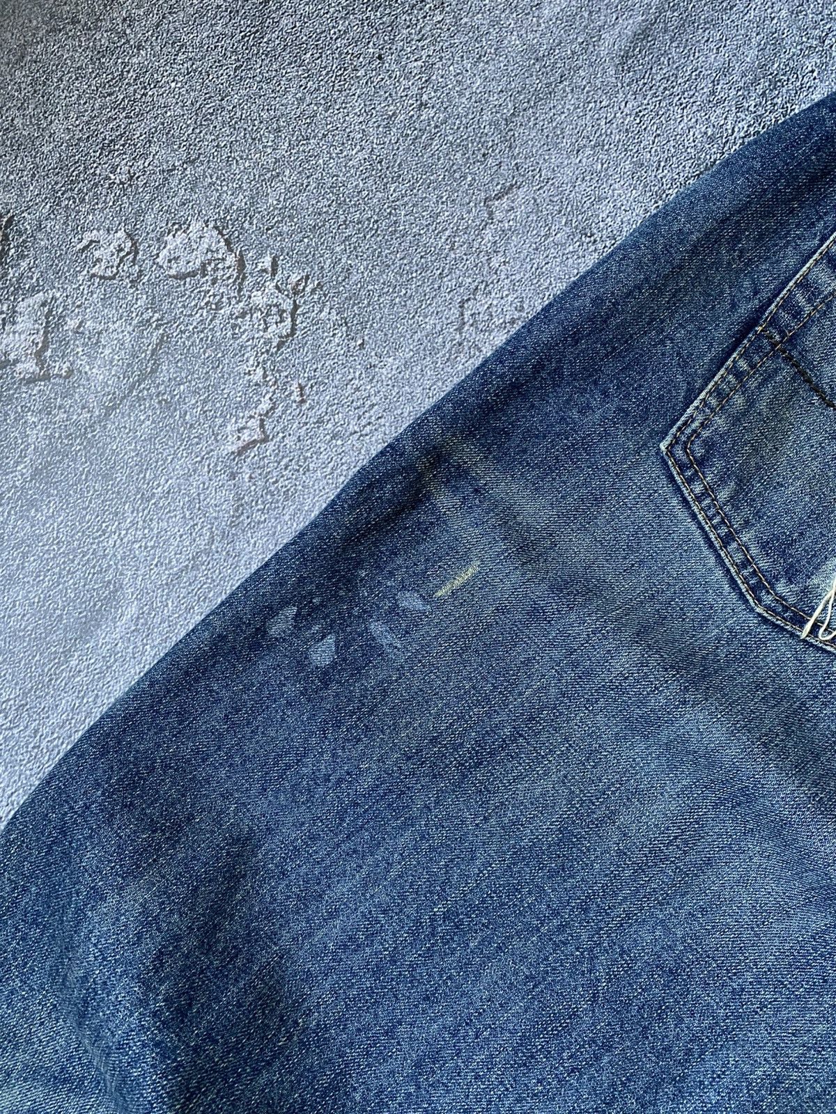 20471120 × Abercrombie & Fitch × Hysteric Glamour Abercrombie fitch distressed boot cut logo ripped jeans wide Size US 32 / EU 48 - 5 Thumbnail