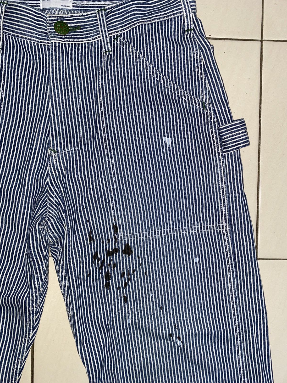 Oshkosh Oshkosh Bgosh Hickory Stripe Workers Pants Size US 29 - 3 Thumbnail