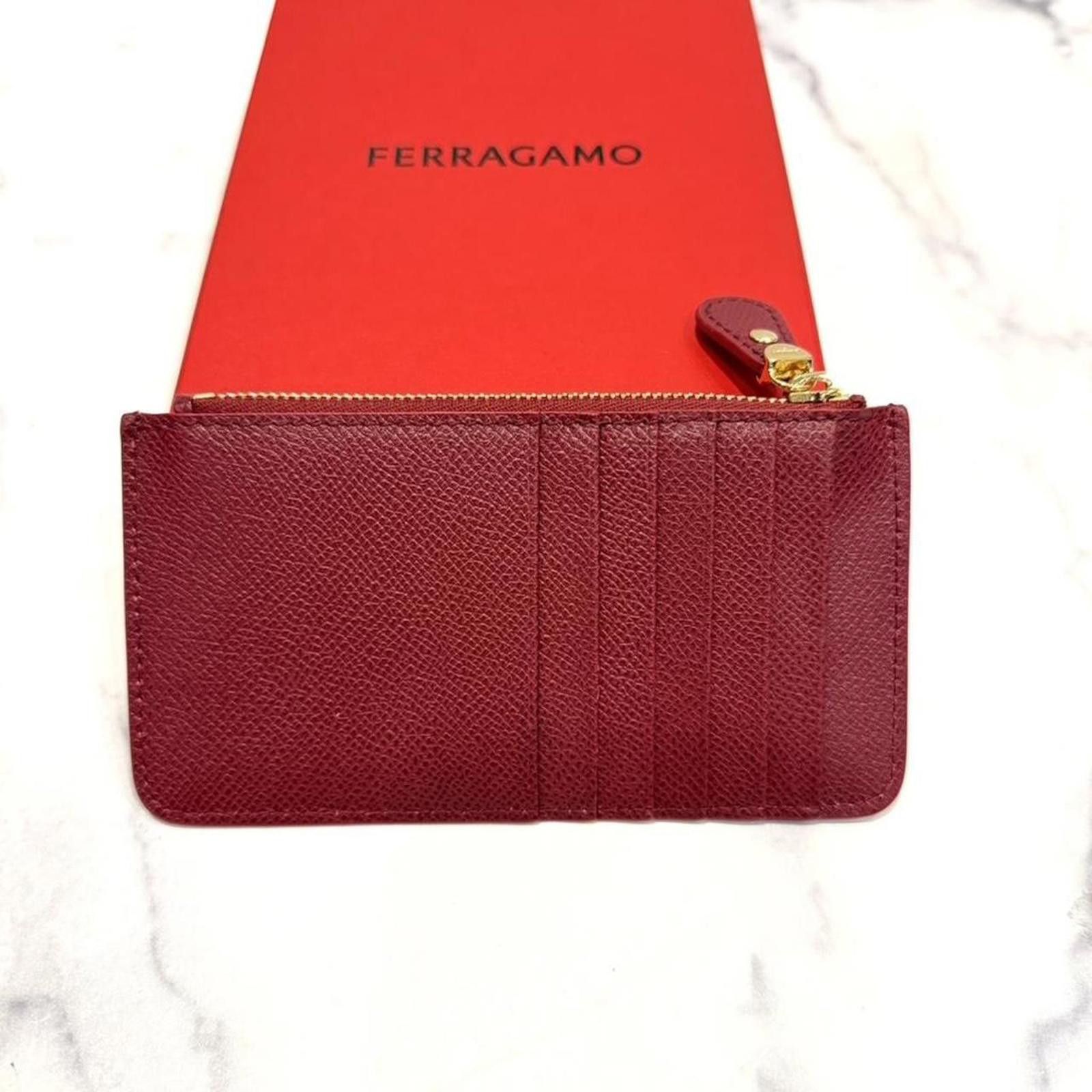 Salvatore Ferragamo Ferragamo card holder wallet with gold hardware Size ONE SIZE - 2 Thumbnail