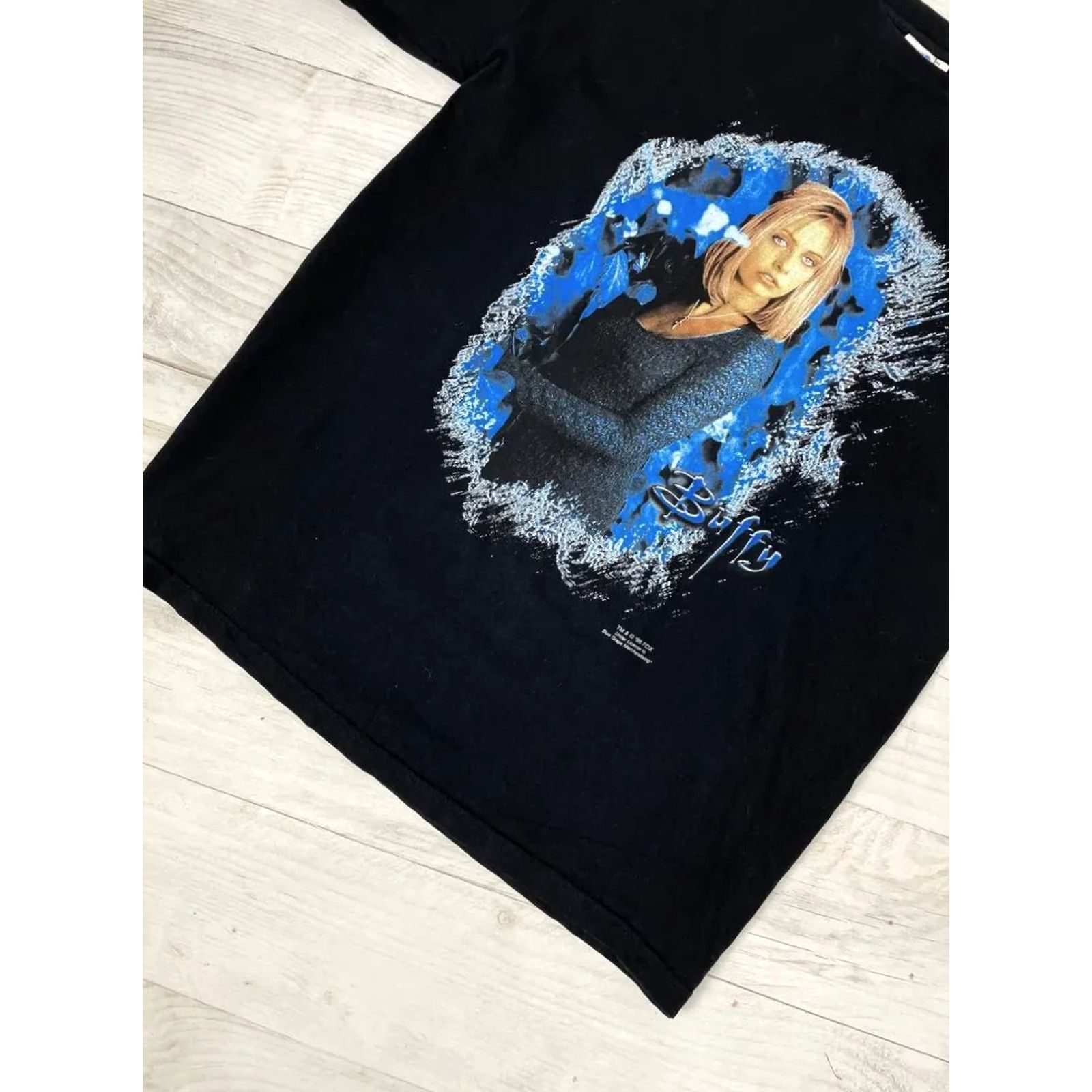 Vintage VINTAGE Buffy The Vampire Slayer T-Shirt Men XL Black Movie Graphic Print 1998 Summer Casual Mens XL Black Size US XL / EU 56 / 4 - 3 Thumbnail