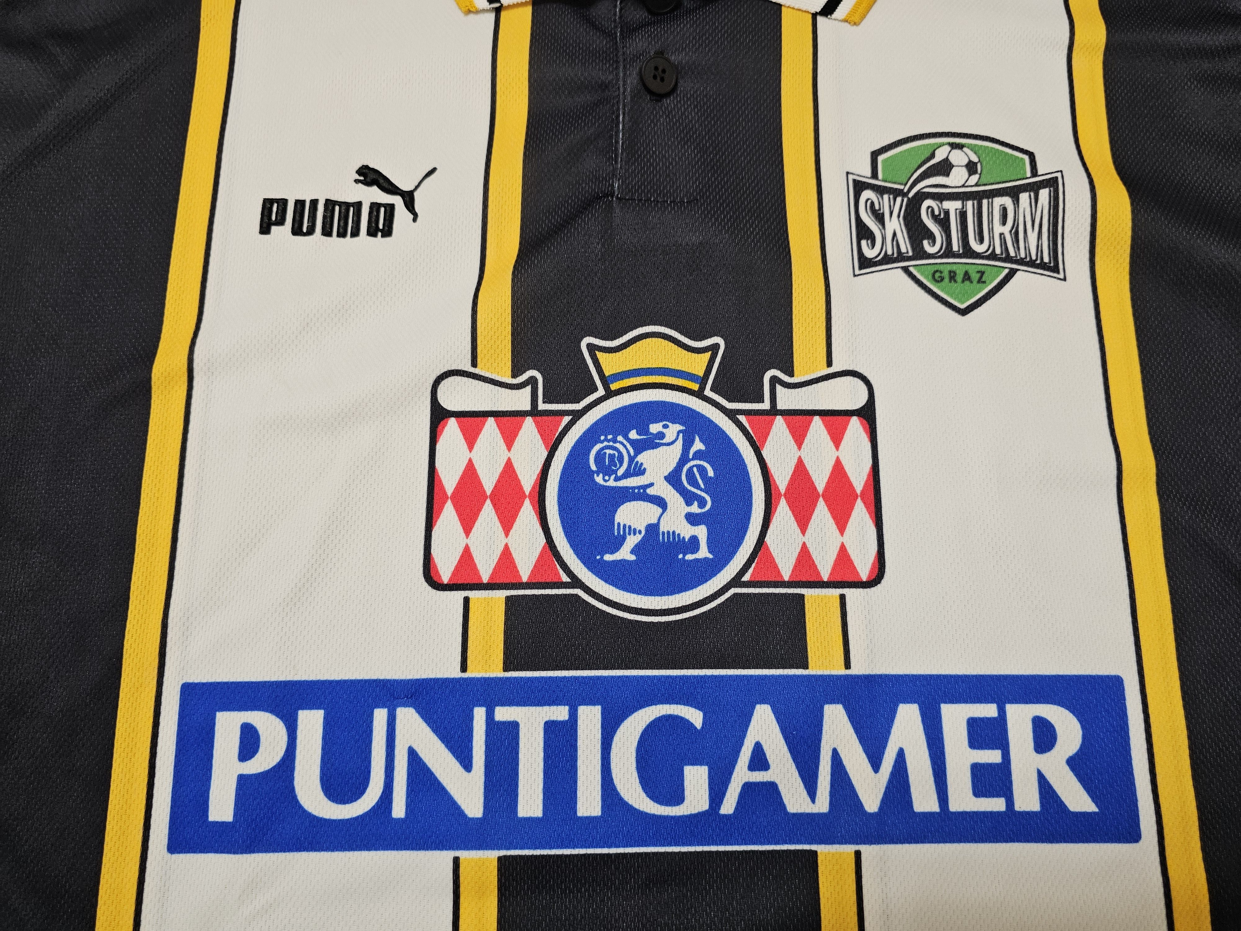 All Sport × Puma × Vintage SK STURM GRAZ 1996 1998 HOME FOOTBALL SHIRT SOCCER JERSEY Size US M / EU 48-50 / 2 - 3 Thumbnail