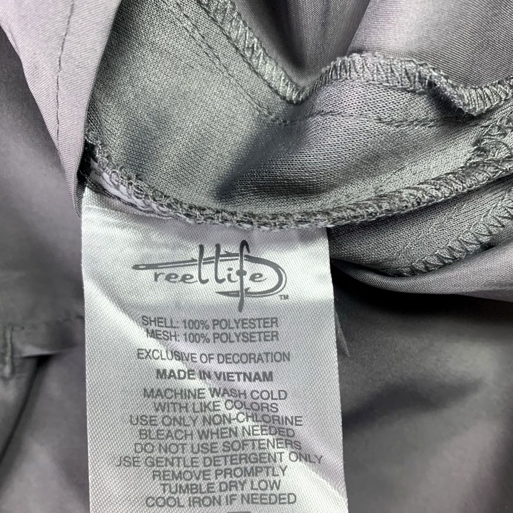 Alife Reel Life Fishing Shirt Men Large Gray Long Sleeve Button-Up NWT Elite Angler Button-Up Shirt Size US L / EU 52-54 / 3 - 7 Thumbnail