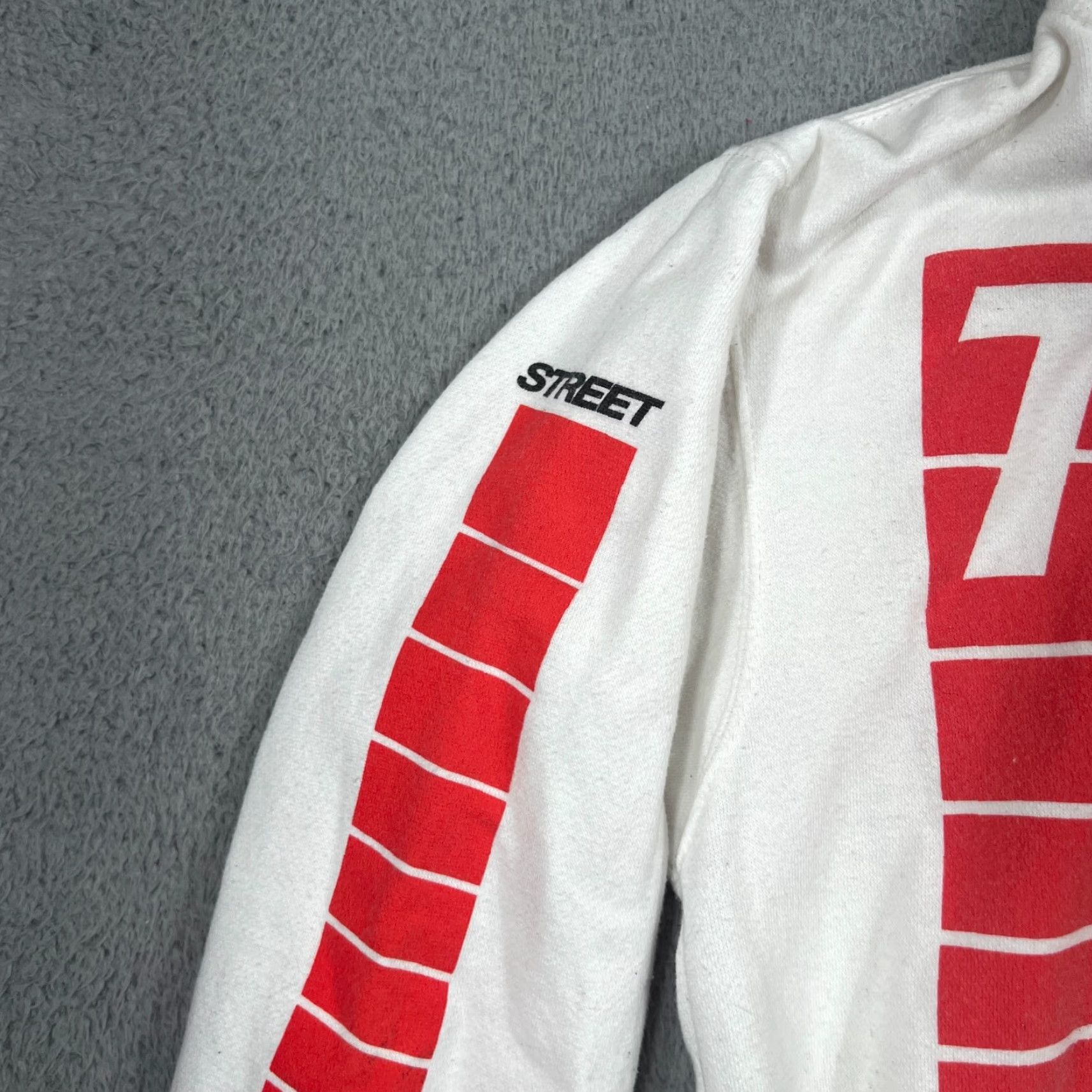 Vintage Street Legends Hoodie Mens Medium White Street Legends Tkyo Hoodie Pullover Hooded Pockets Graphic Print Size US M / EU 48-50 / 2 - 7 Thumbnail