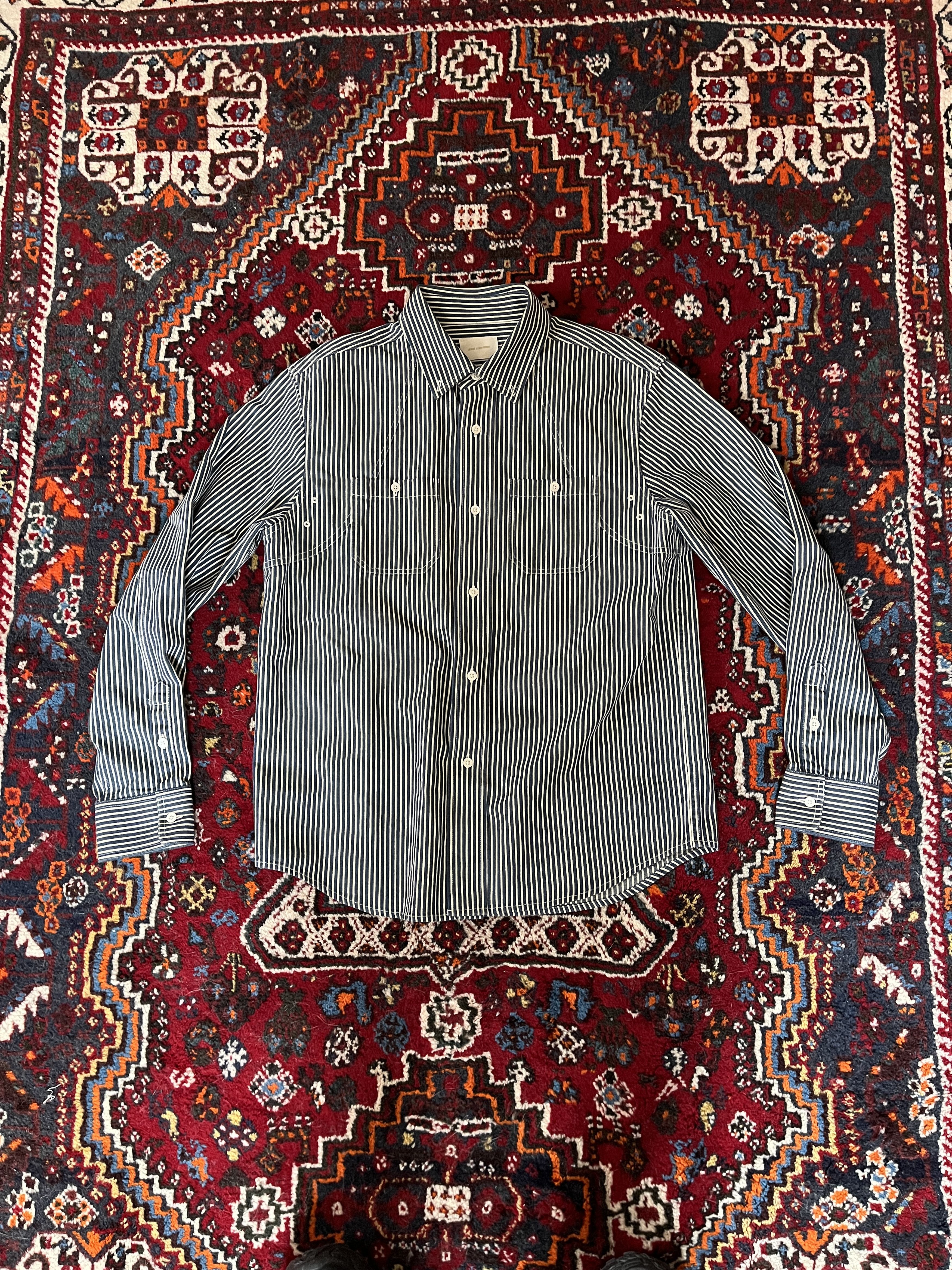 Aime Leon Dore RARE SS21 Workman Shirt - Hickory Stripe Size US S / EU 44-46 / 1 - 2 Thumbnail