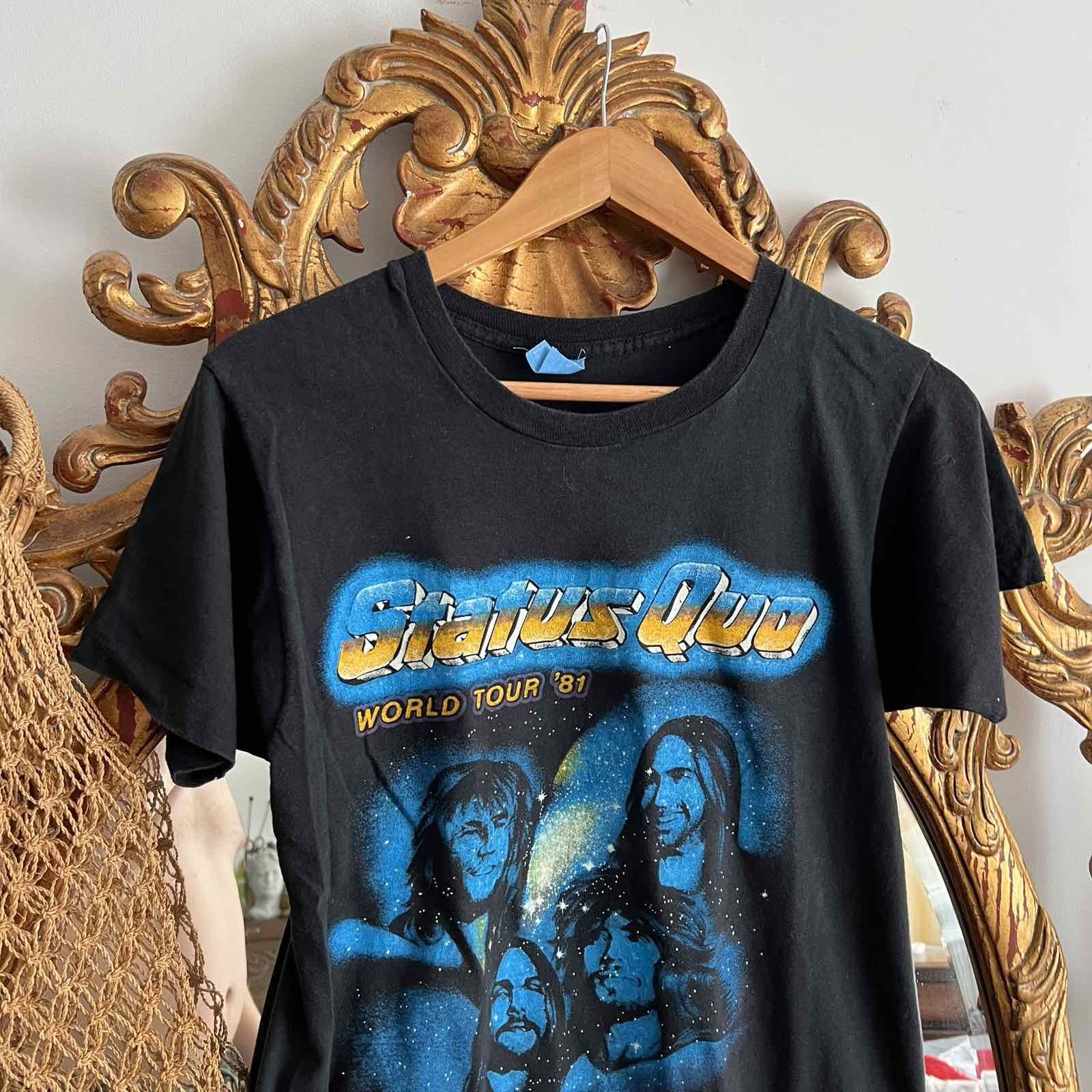 Band Tees × Vintage Vintage 1984 Status Quo Tour Band T-Shirt Size US S / EU 44-46 / 1 - 2 Thumbnail