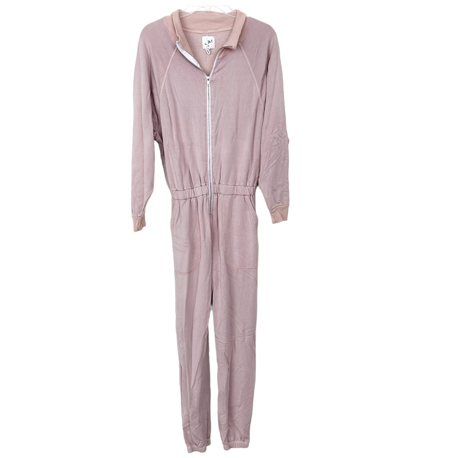 Leather Lezat Restore Soft Terry Pink Jumpsuit Sz M Size 30" / US 8 / IT 44 - 6 Thumbnail