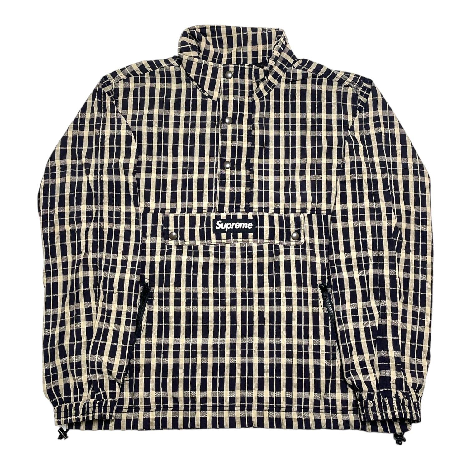 Supreme Nylon Plaid Anorak Tan | Grailed