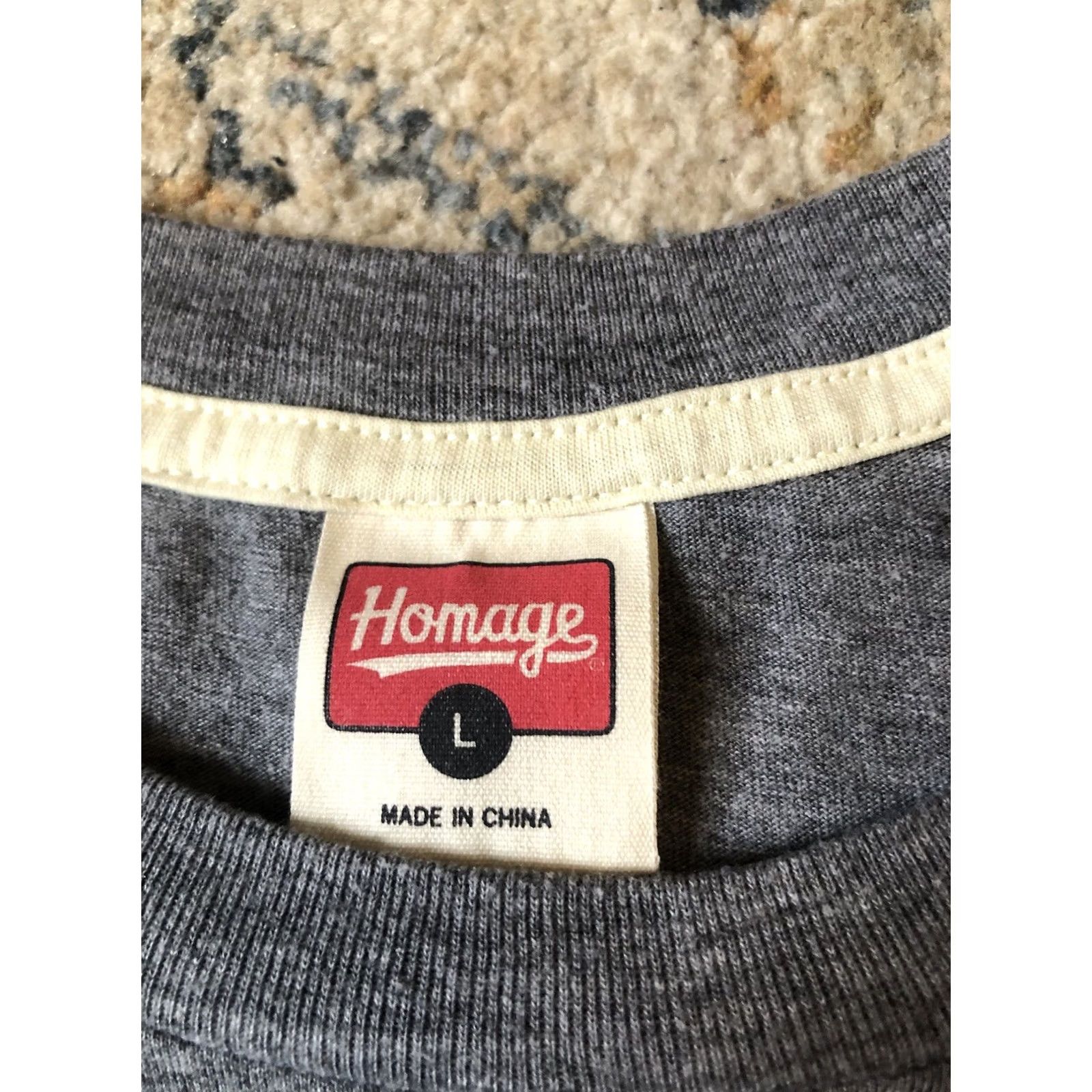 Vintage Homage Shirt T-Shirt Gray L Mens College AY ZIGGY ZOOMBA BGSU Falcons Graphic Print Crew Neck Short Sleeve Size US L / EU 52-54 / 3 - 7 Thumbnail