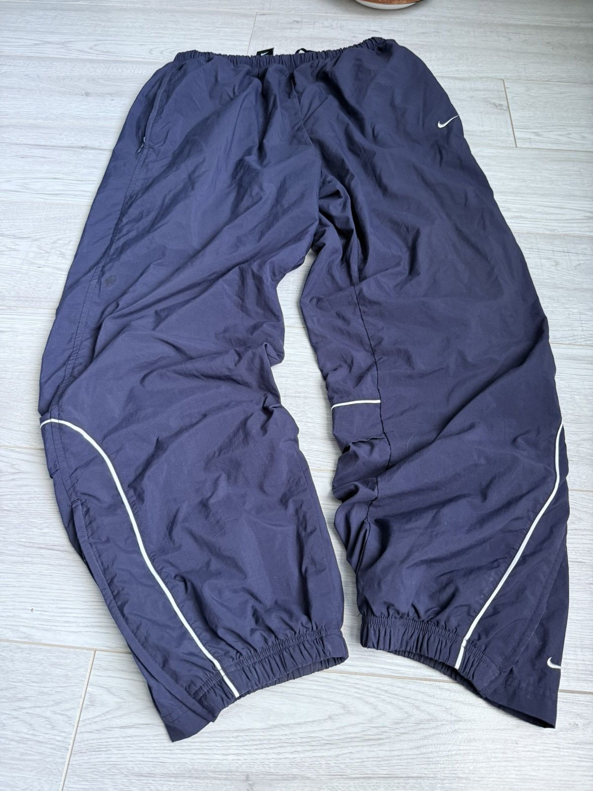 Nike × Vintage Vintage Nike Baggy track pants logo swoosh Size US 36 / EU 52 - 2 Thumbnail