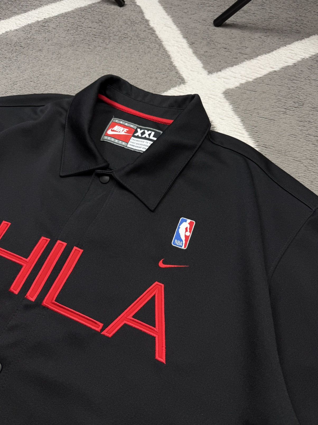 Nike Vintage 90’s Nike NBA Philadelphia 76ers Warm Up Jersey Size US XXL / EU 58 / 5 - 8 Thumbnail