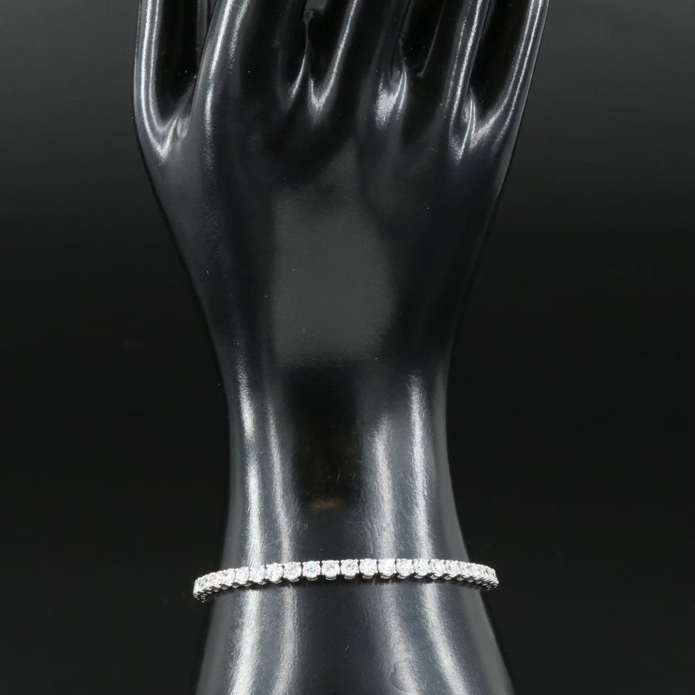 Other 14k White Gold 7 CTW Diamond Tennis Bracelet Size ONE SIZE - 3 Thumbnail