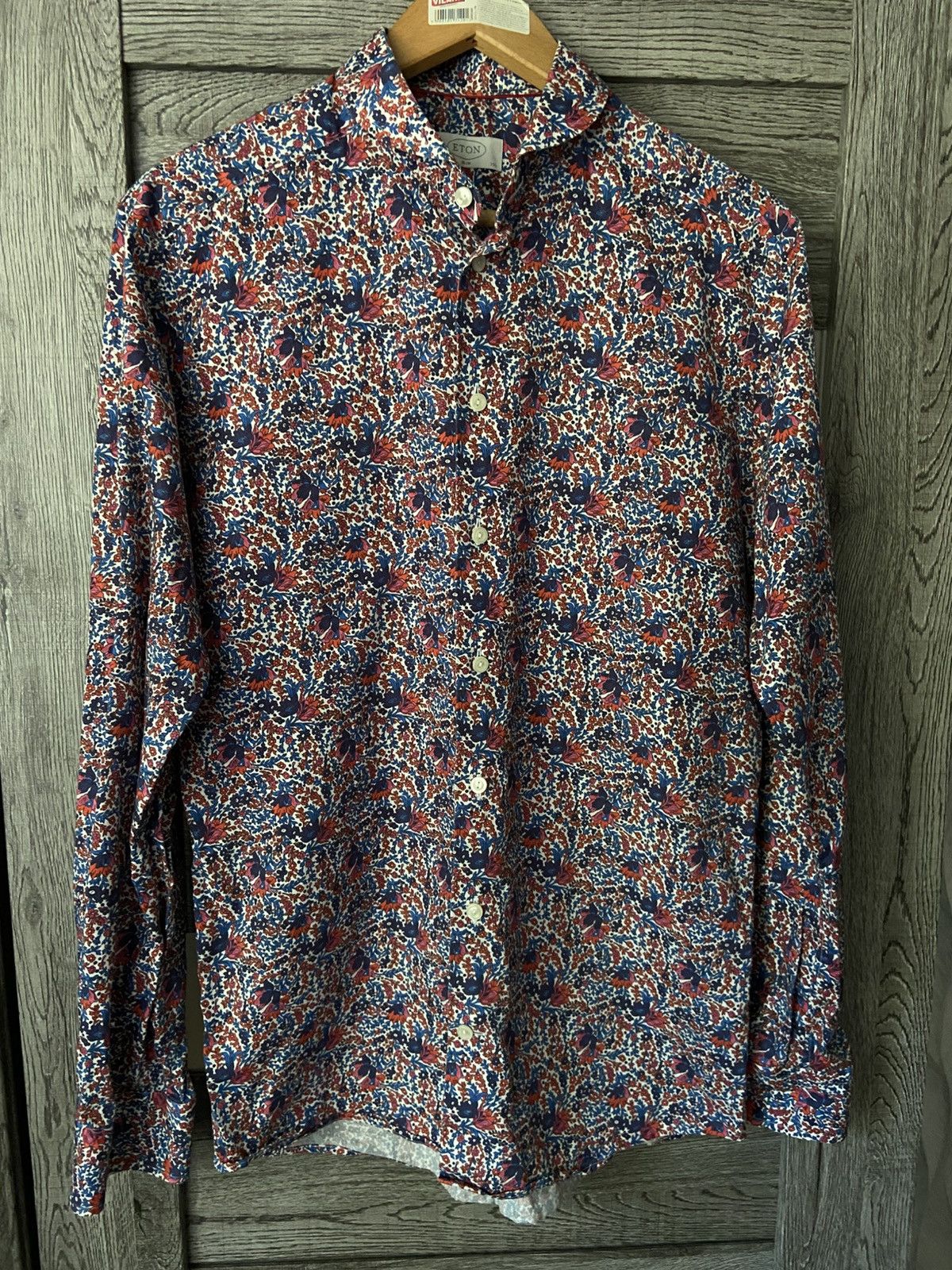 Eton Eton shirt slim classic multicolour flowers Size US S / EU 44-46 / 1 - 3 Thumbnail