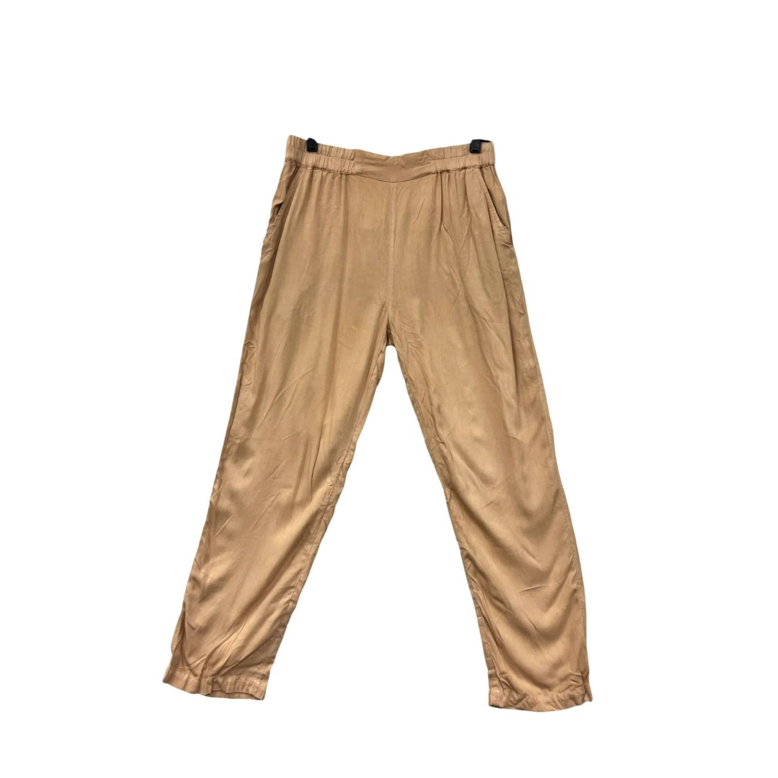 RVCA RVCA Womens Sweatpants Tan Elastic Waist Pockets M Sweatpants Womens M Tan RVCA Size 32" / US 10 / IT 46 - 2 Thumbnail