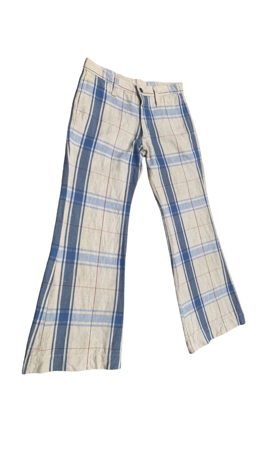 Alexander McQueen Rare.. Vintage Alexender Mcqueen Flare Plaid Pants Size US 28 / EU 44 - 2 Thumbnail