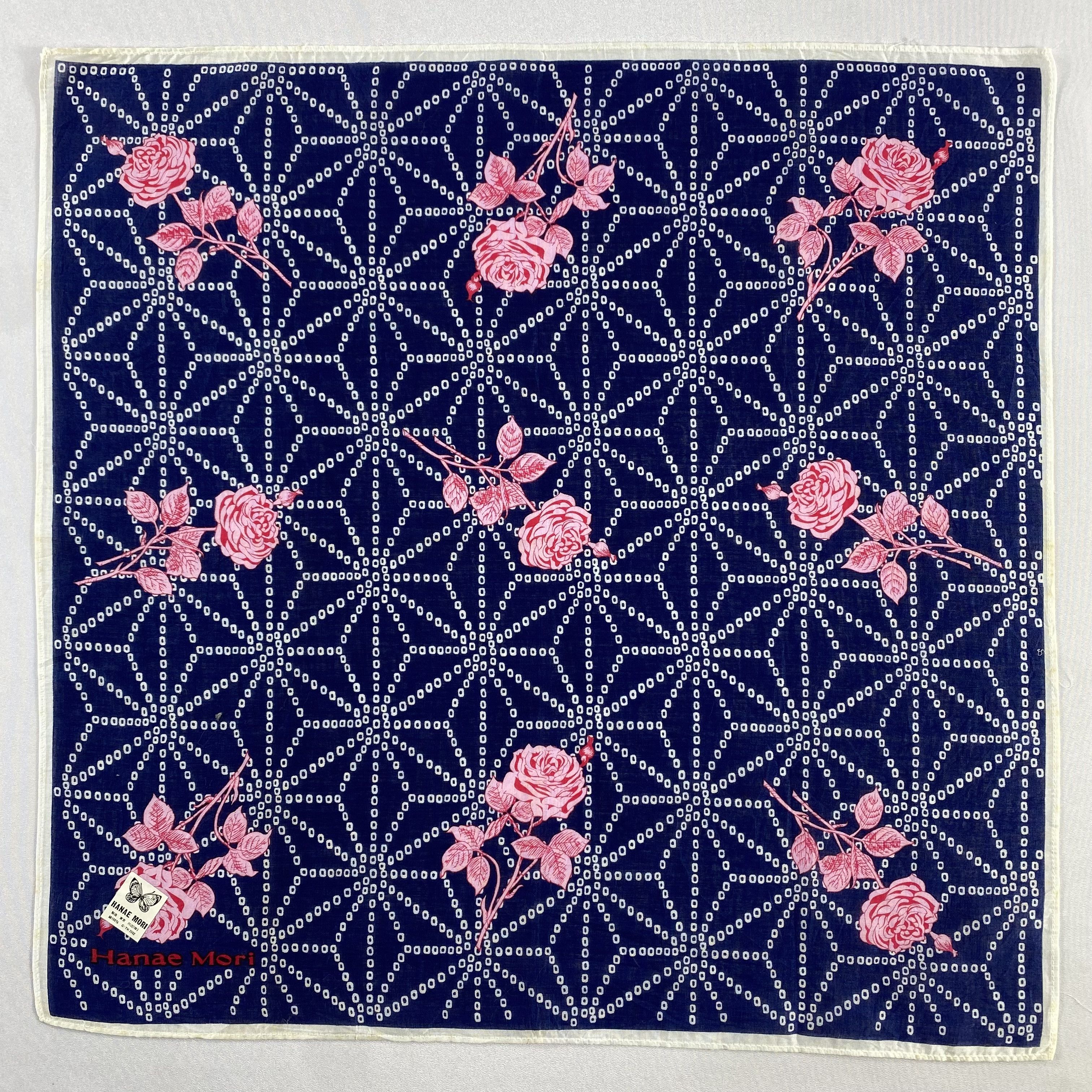 Hanae Mori × Vintage Hanae Mori Bandana/ Handkerchief / Neckerchief-P1118 Size ONE SIZE - 1 Thumbnail