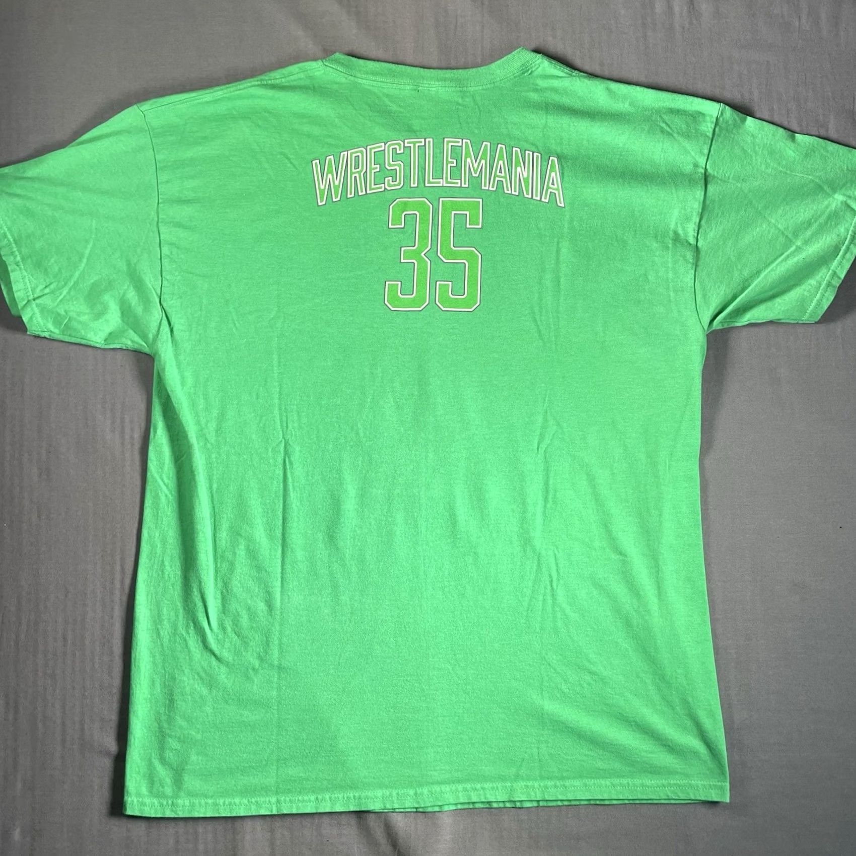Vintage WWE WrestleMania Shirt Mens XL T-Shirt Green 2019 Wrestling NY NJ WWE Green Size US XL / EU 56 / 4 - 7 Thumbnail