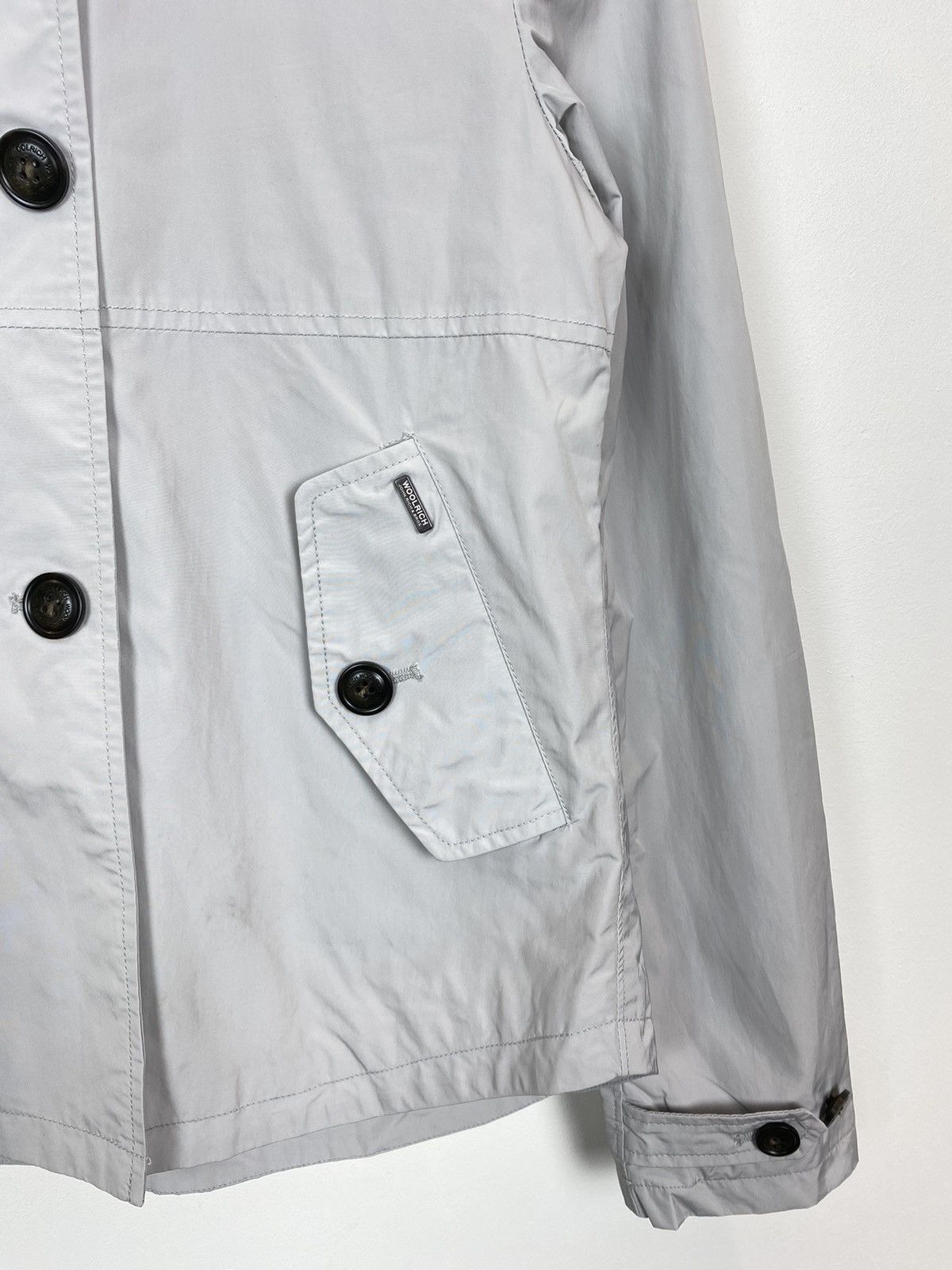 Woolrich Woolen Mills NWT Woolrich John Rich. & Bros. Short Trench Jacket Buttons Size XL / US 12-14 / IT 48-50 - 3 Thumbnail