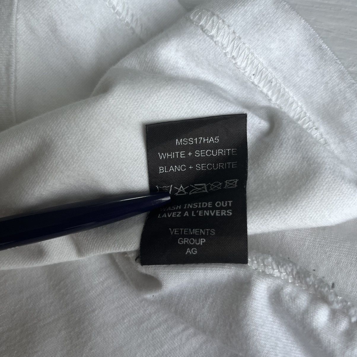 VETEMENTS X HANES SS17 STAFF HOODIE – blocstore