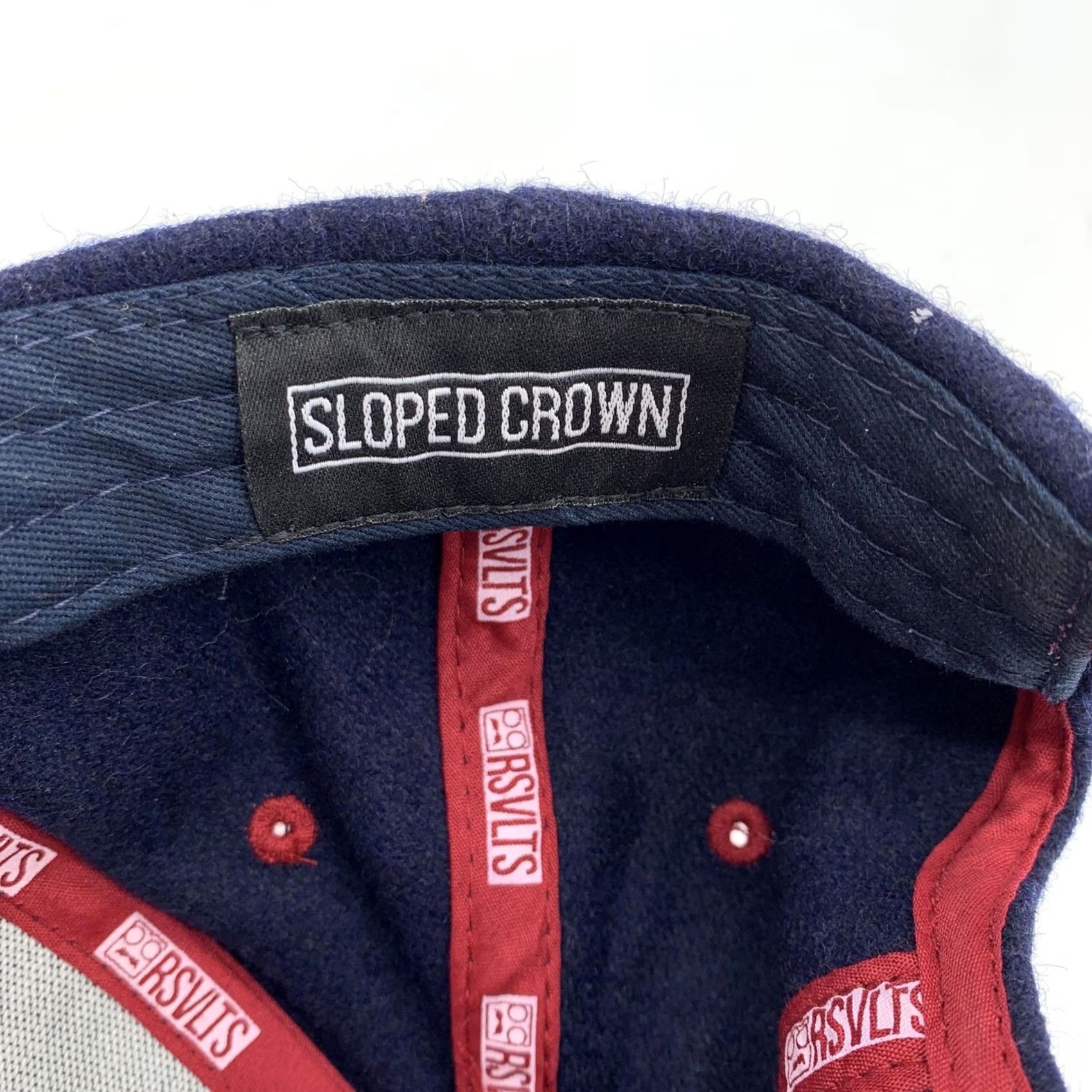 Vintage RSVLTS Hat Cap Snap Back Mens Blue Sloped Crown USA Shield One Size Patriotic Size ONE SIZE - 7 Thumbnail
