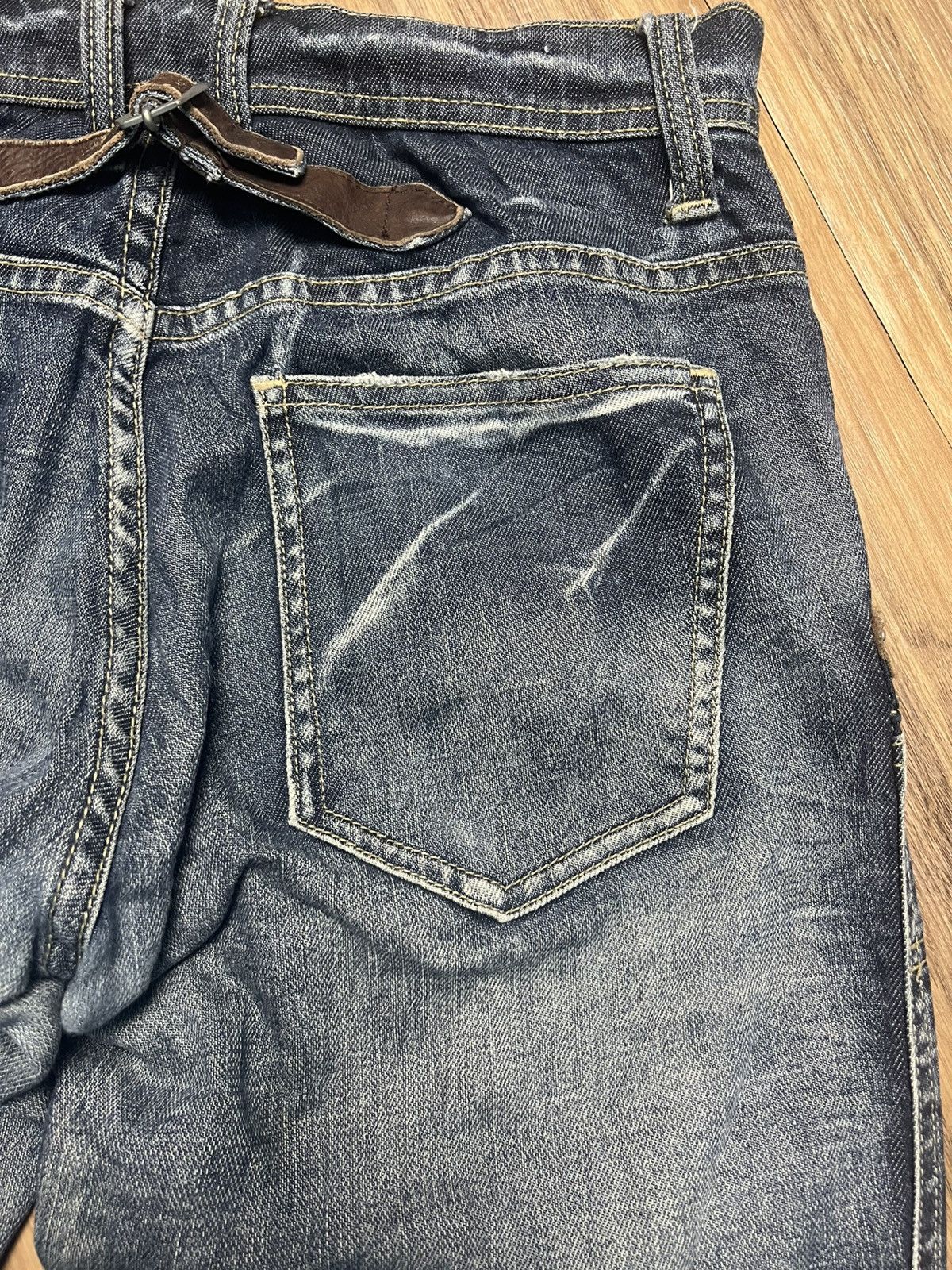 Michel Klein Archive Michel Klein Homme Cyber Grunge Y2K Flare Denim (43) Size US 31 - 13 Thumbnail