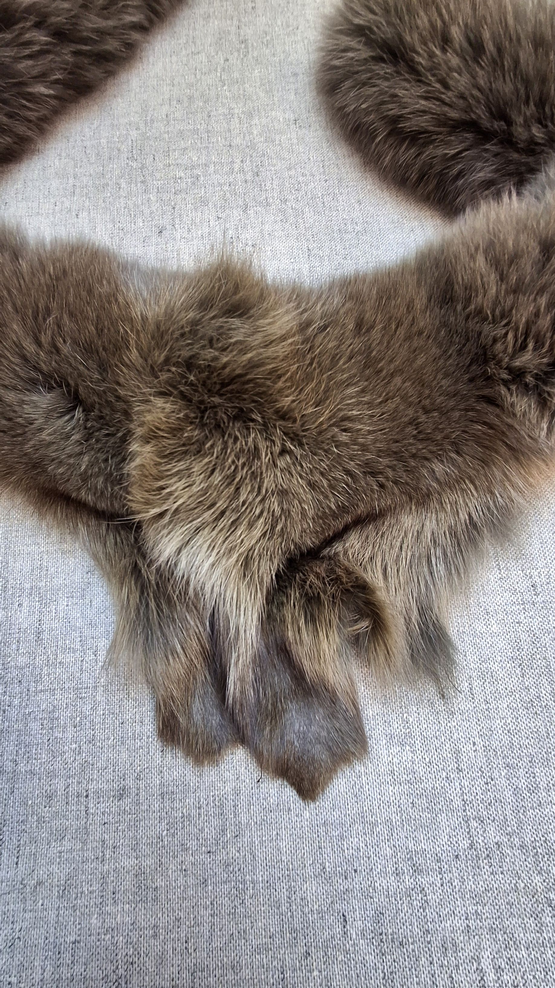 Vintage Vintage Real Fur Raccoon Collar / 80s Stole Trim Size ONE SIZE - 5 Thumbnail