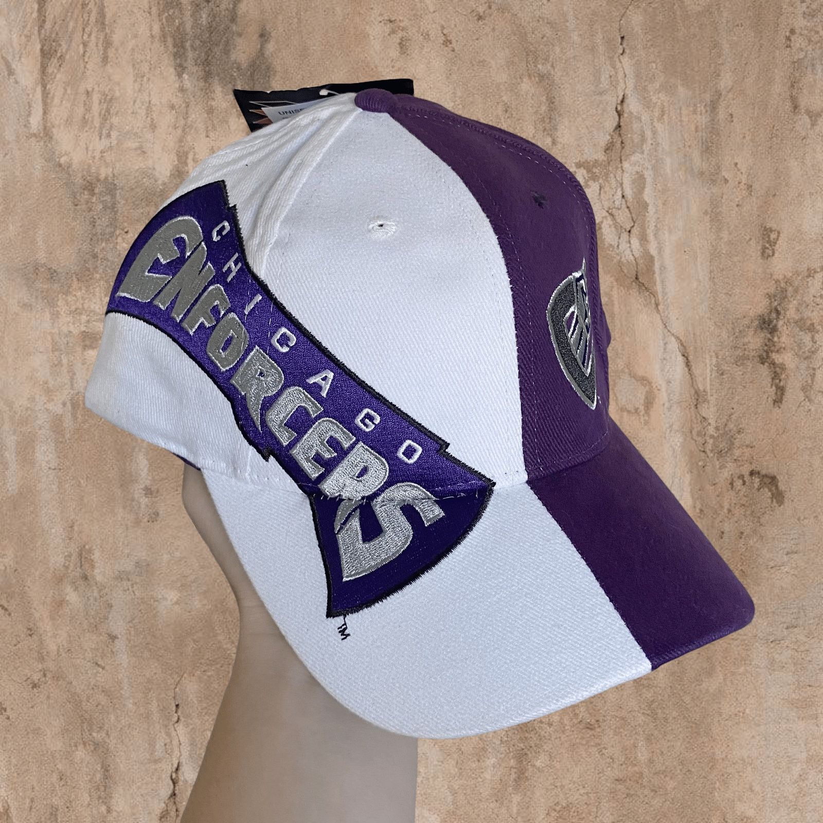 Vintage Vintage Y2K Chicago Enforcers Hat OSFA Split Drew Pearson Size ONE SIZE - 1 Thumbnail