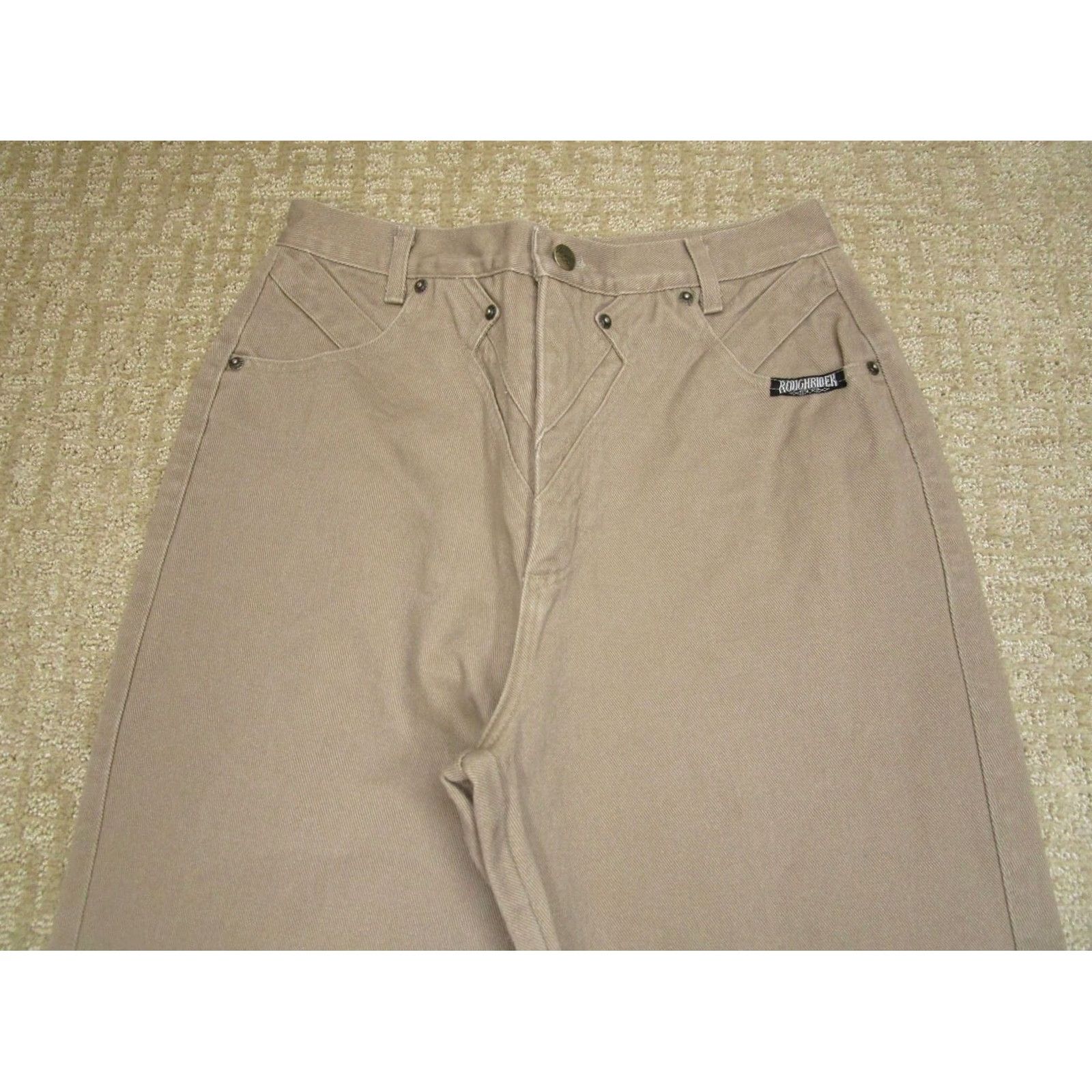 Vintage VINTAGE Roughrider Jeans Women 14 Brown Denim 5-Pocket USA 90s Southwestern Western Straight Jeans Women Size 36" / US 14 / IT 50 - 2 Thumbnail