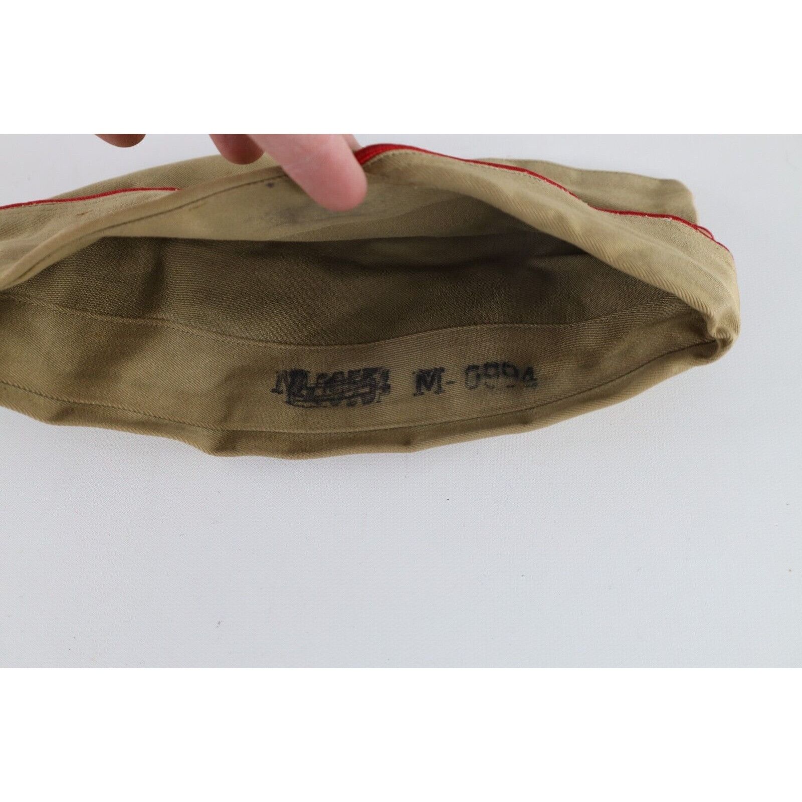 Vintage Vintage 50s 1952 Korean War Khaki M-1950 Garrison Cap Hat Size ONE SIZE - 8 Thumbnail