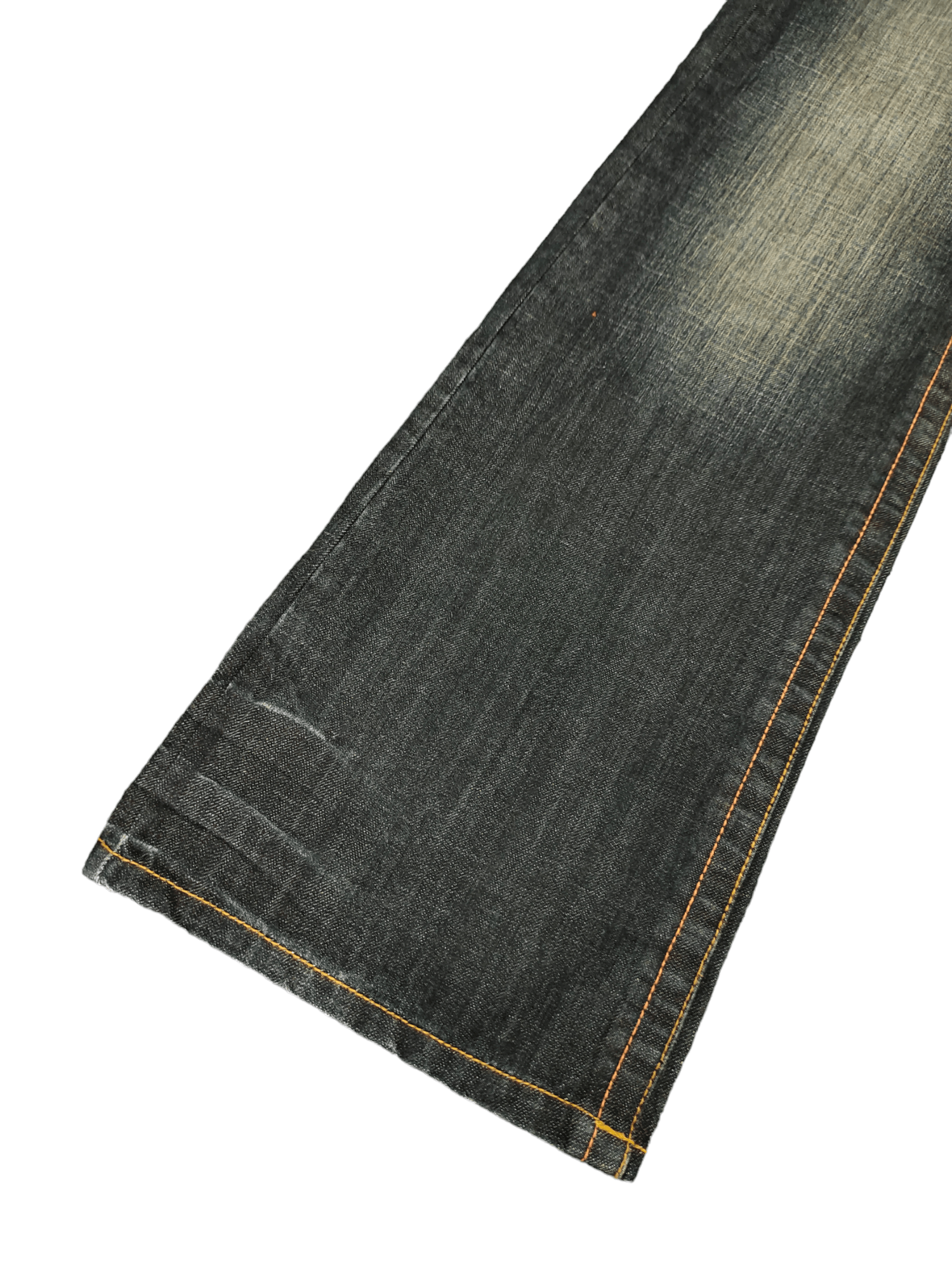 Japanese Brand Flare Jeans Avice Suspender Bondage Faded Boot Cut Goa Style Size US 29 - 10 Thumbnail