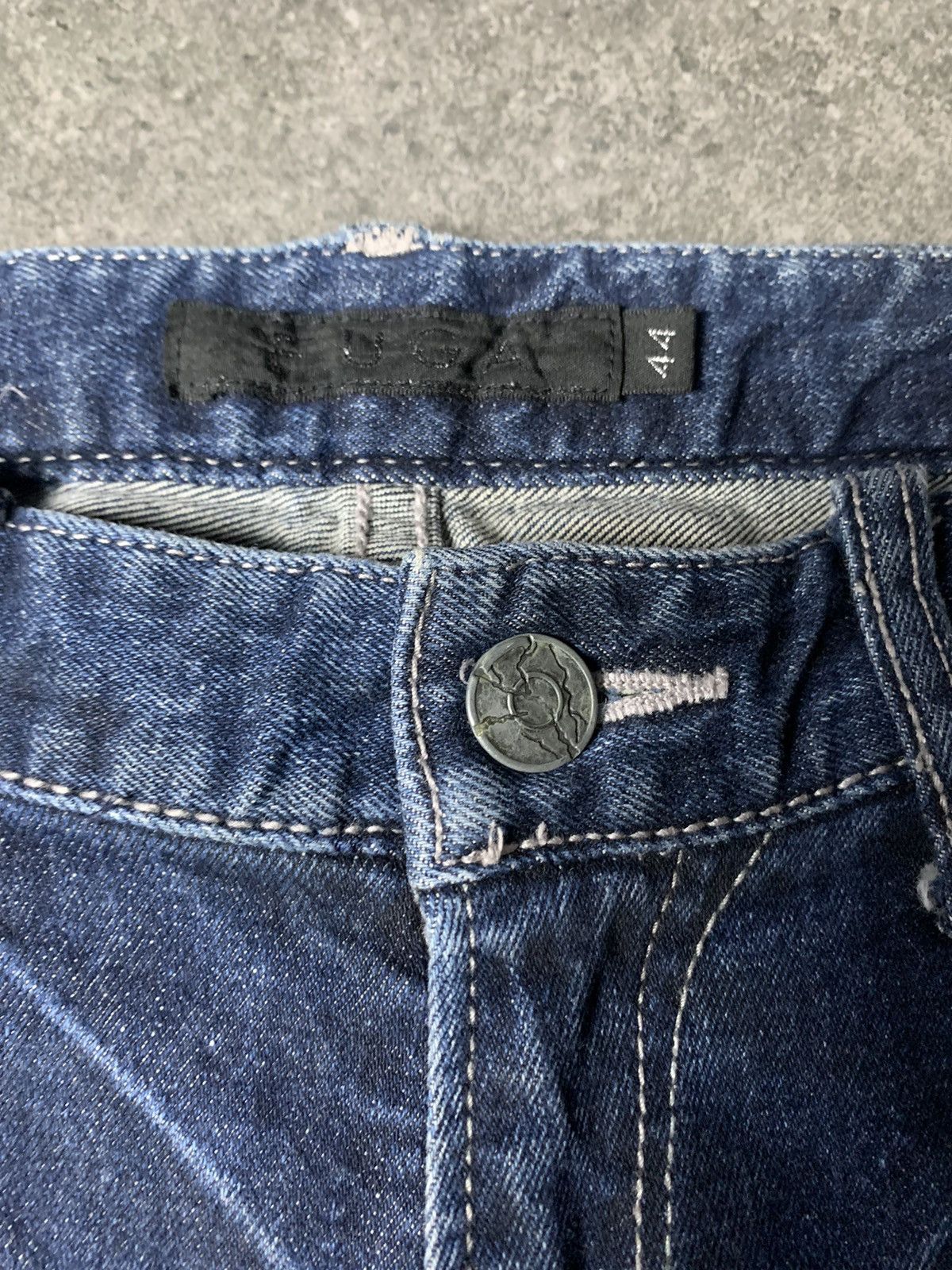 GOSTAR DE FUGA × If Six Was Nine × Le Grande Bleu (L.G.B.) 2000s Fuga Claw Marks Jeans Vkei Style Size US 29 - 6 Thumbnail