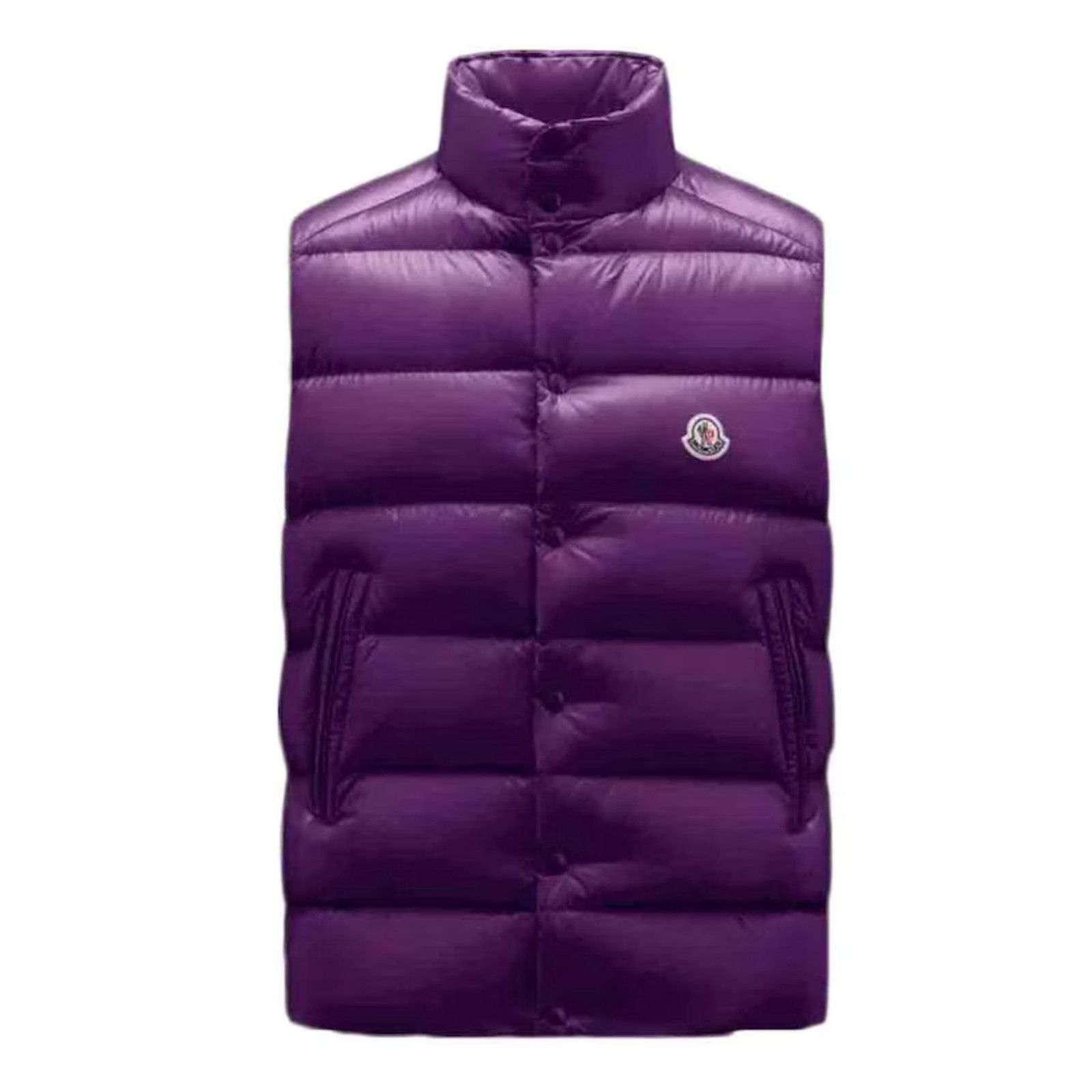 image of Moncler Tibb Down Vest Grape Violet, Men's (Size 2XL)