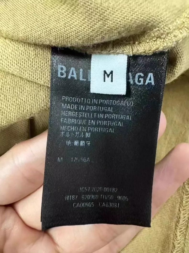 Balenciaga Balenciaga Khaki Short Sleeve TShirt-2505 Size US M / EU 48-50 / 2 - 4 Thumbnail