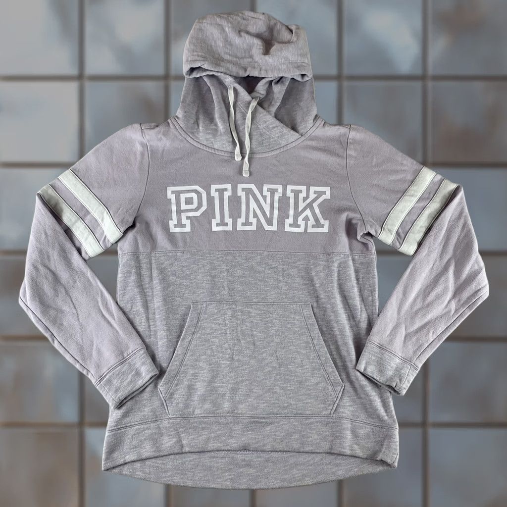 Pinko PINK HOODIE SWEATER WOMENS SMALL PULLOVER LONGSLEEVE MAUVE PURPLE Size S / US 4 / IT 40 - 1 Thumbnail