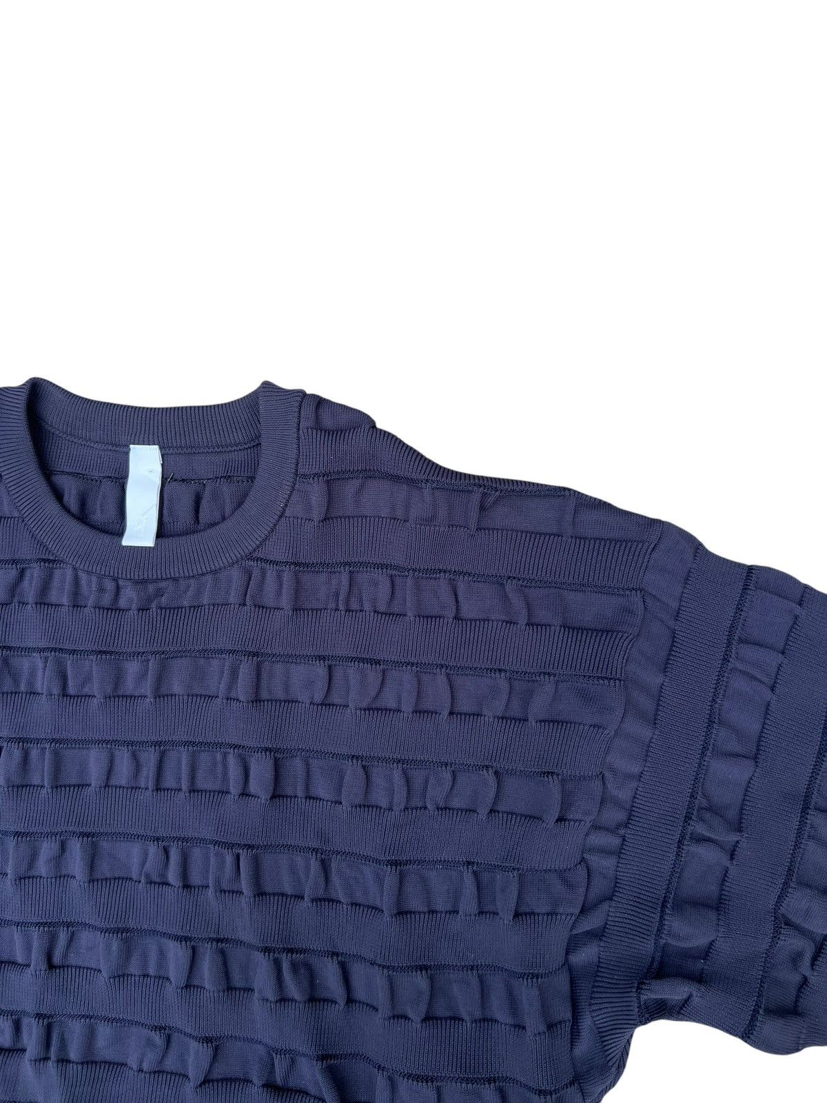 CFCL CFCL Made in Japan Navy Blue Facade Knitwear Sweater Size US L / EU 52-54 / 3 - 11 Thumbnail