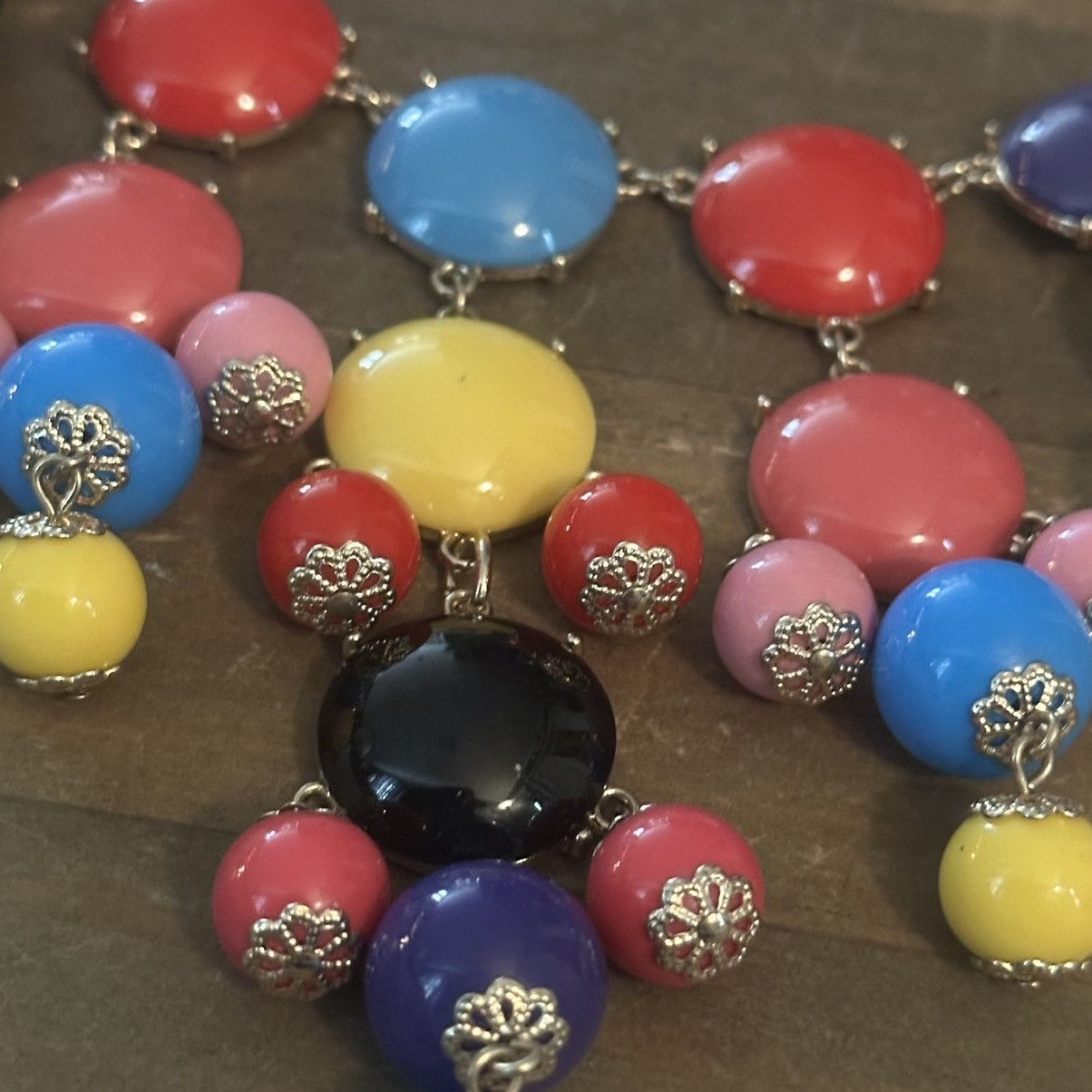 Other Iman color pop gum ball statement bib necklace Size ONE SIZE - 4 Thumbnail