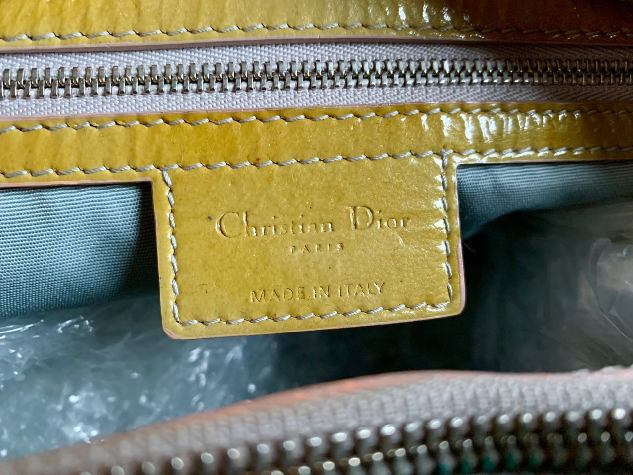 Dior Authentic Christian Dior Chain Beige Cannage Leather Bag Size ONE SIZE - 3 Thumbnail
