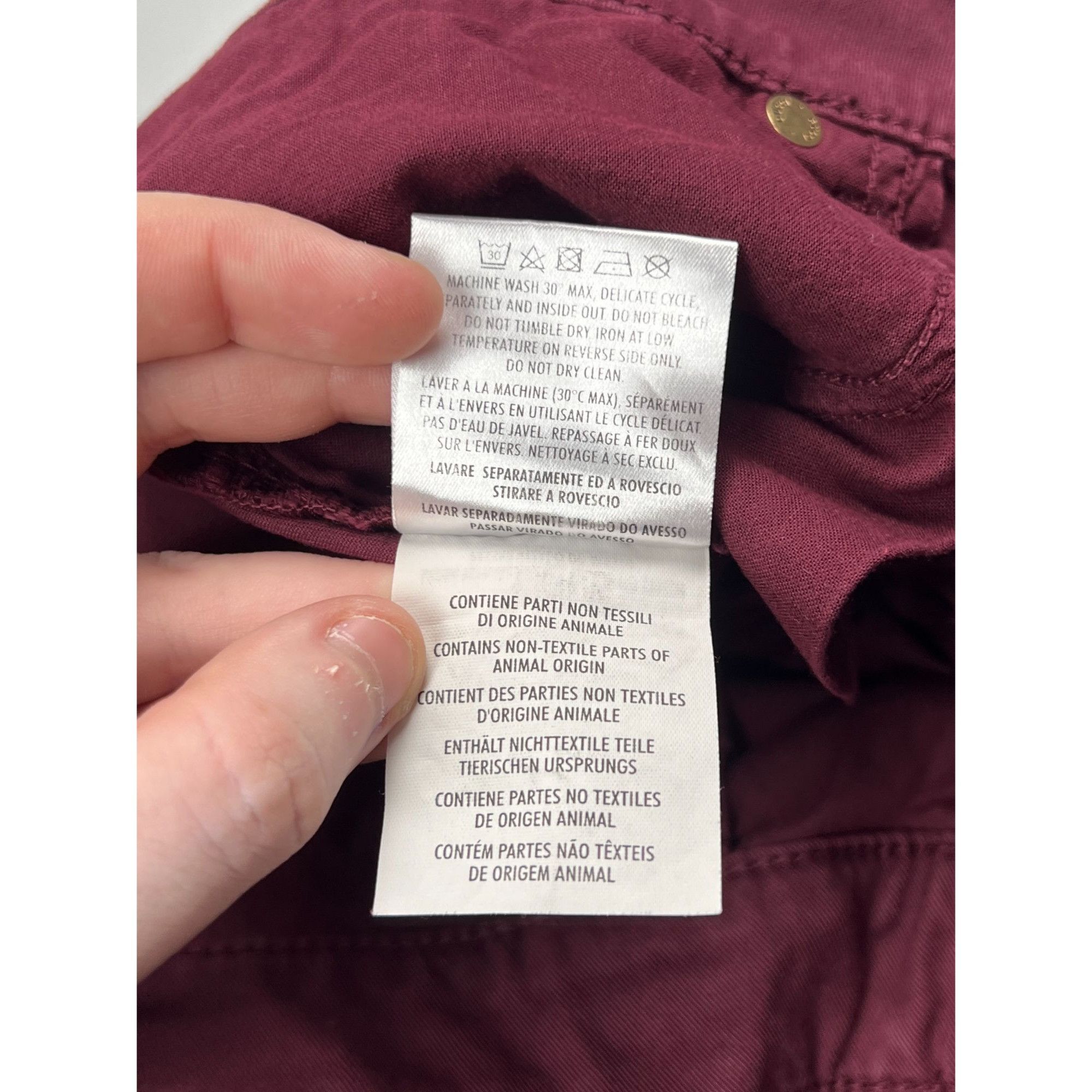 Gucci Gucci New Leggings Burgundy Pants (Y0850) Size 28" / US 6 / IT 42 - 9 Thumbnail