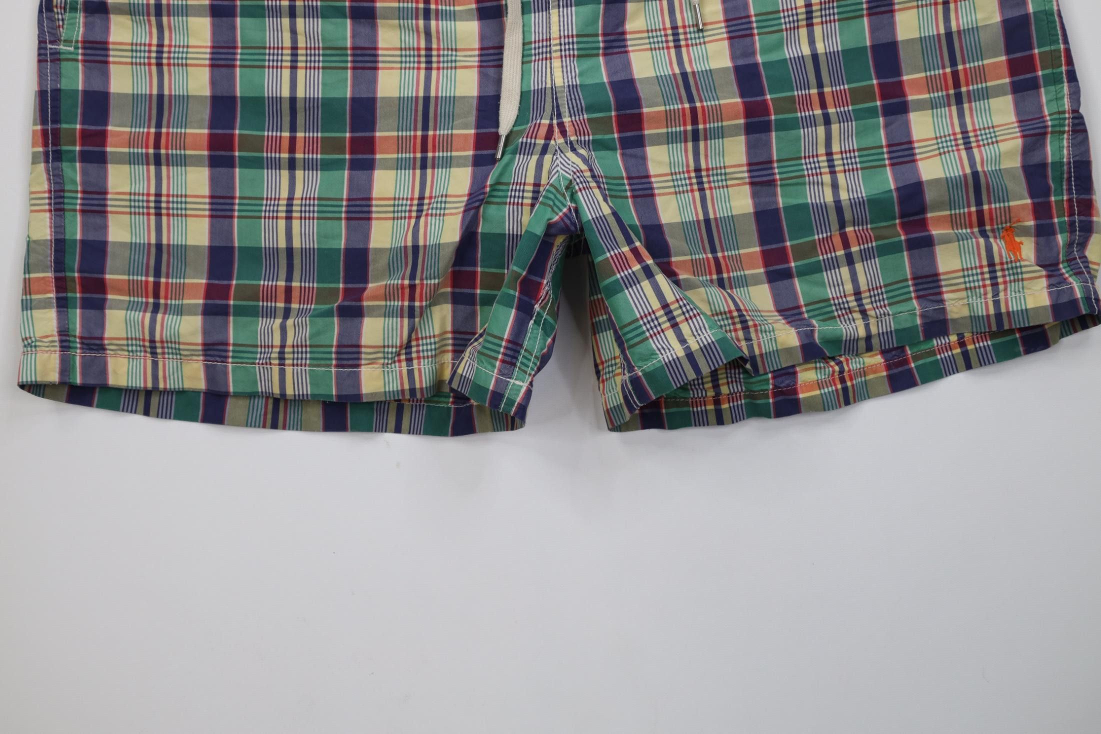 Polo Ralph Lauren Vintage 90s Y2K Ralph Lauren Madras Lined Shorts Swim Trunk Size US 34 / EU 50 - 4 Thumbnail