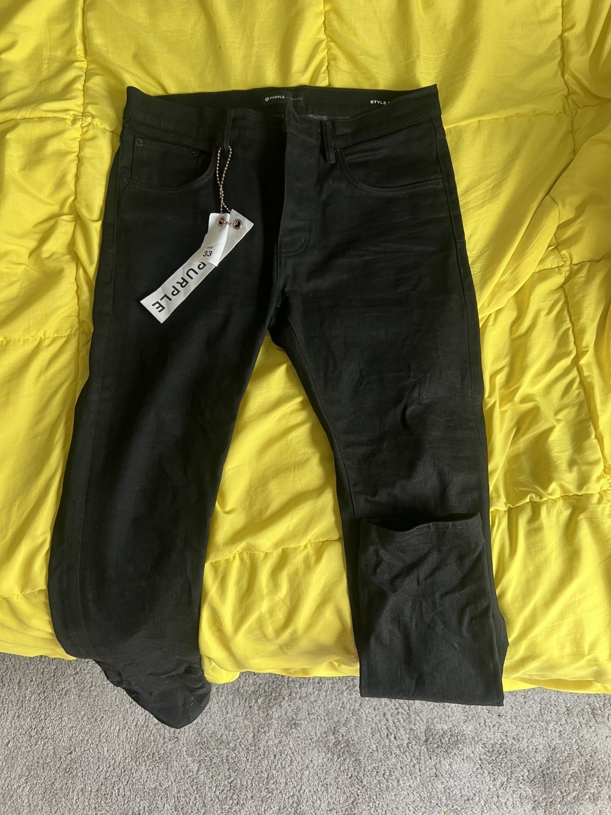 Purple Brand Purple cow leather Size US 33 - 6 Thumbnail