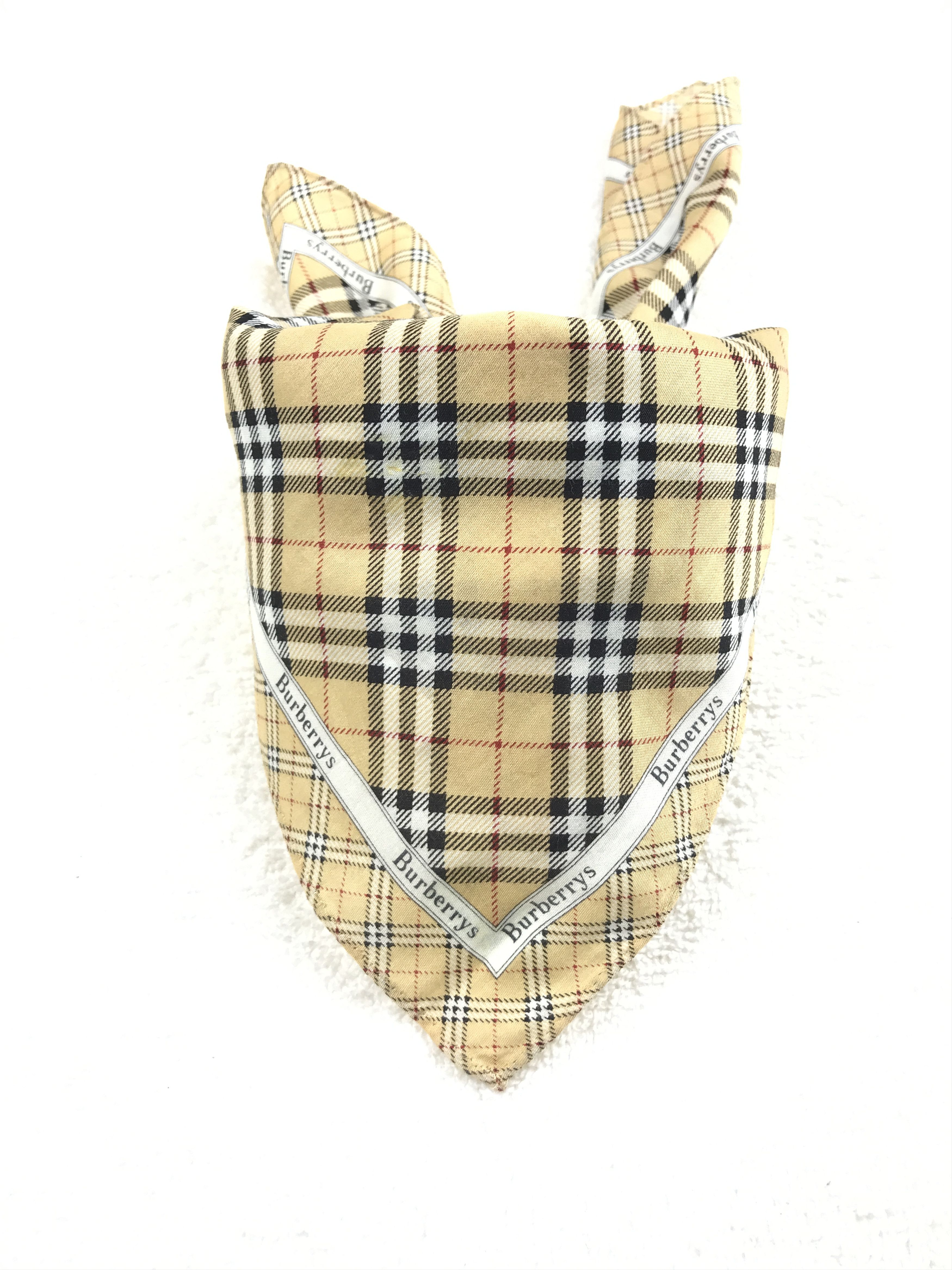Burberry × Vintage Vintage Burberry Nova Check Bandana Neckerchief Handkerchief Size ONE SIZE - 3 Thumbnail