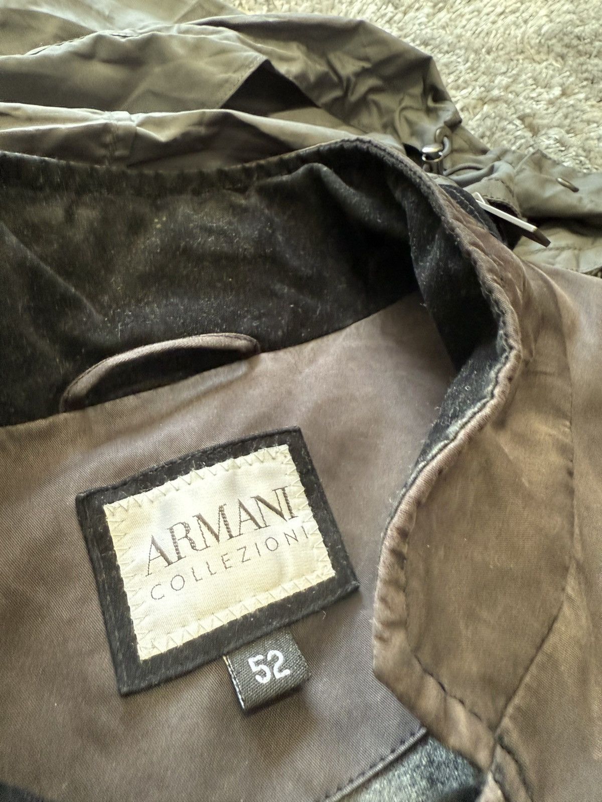 Armani Armani Collezioni Suede Jacket Size US L / EU 52-54 / 3 - 2 Thumbnail