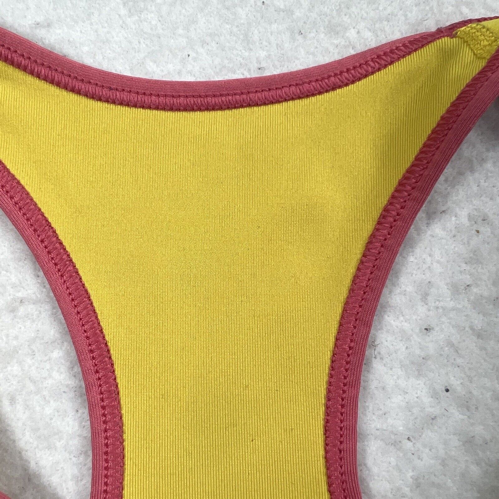 Nike Nike Livestrong Pink Yellow Athletic Racerback Sports Bra Size ONE SIZE - 10 Thumbnail