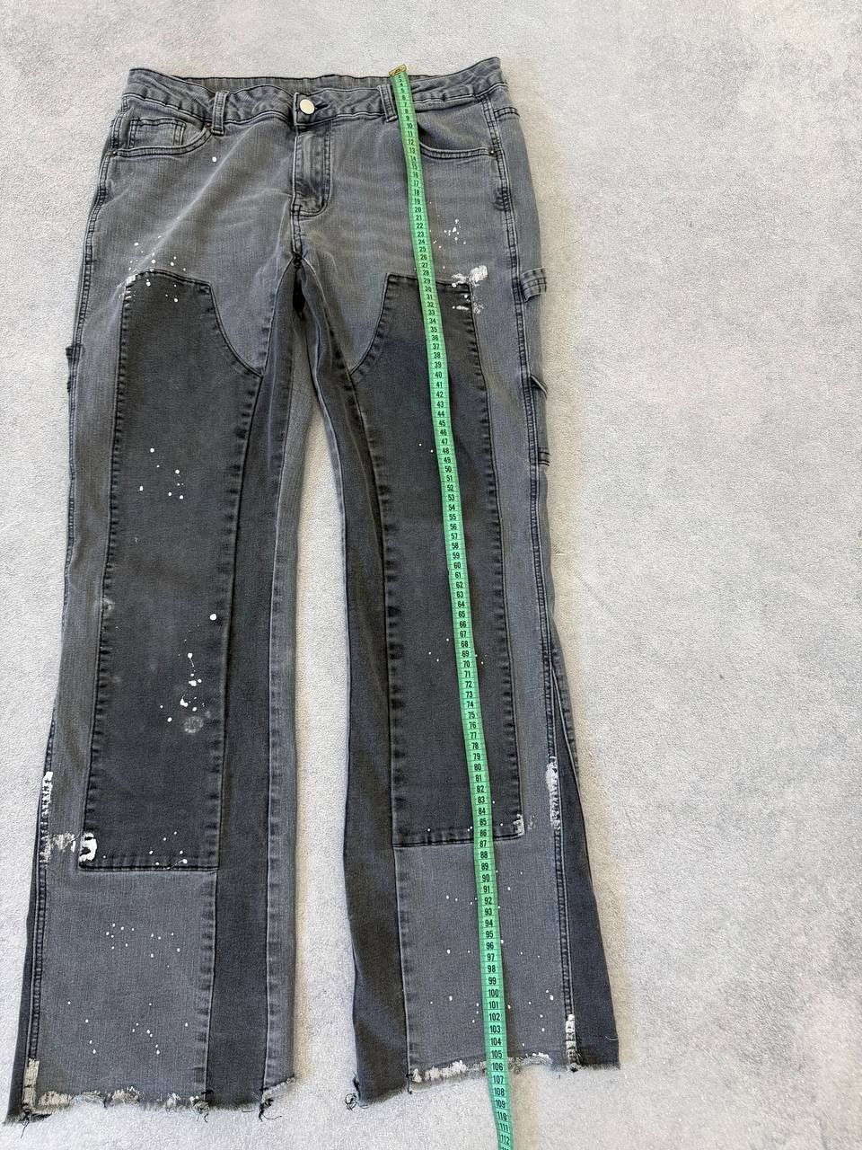 Tornado Mart Rare Japanese flared crazy pattern flared jeans tornado mart Size US 32 / EU 48 - 11 Thumbnail