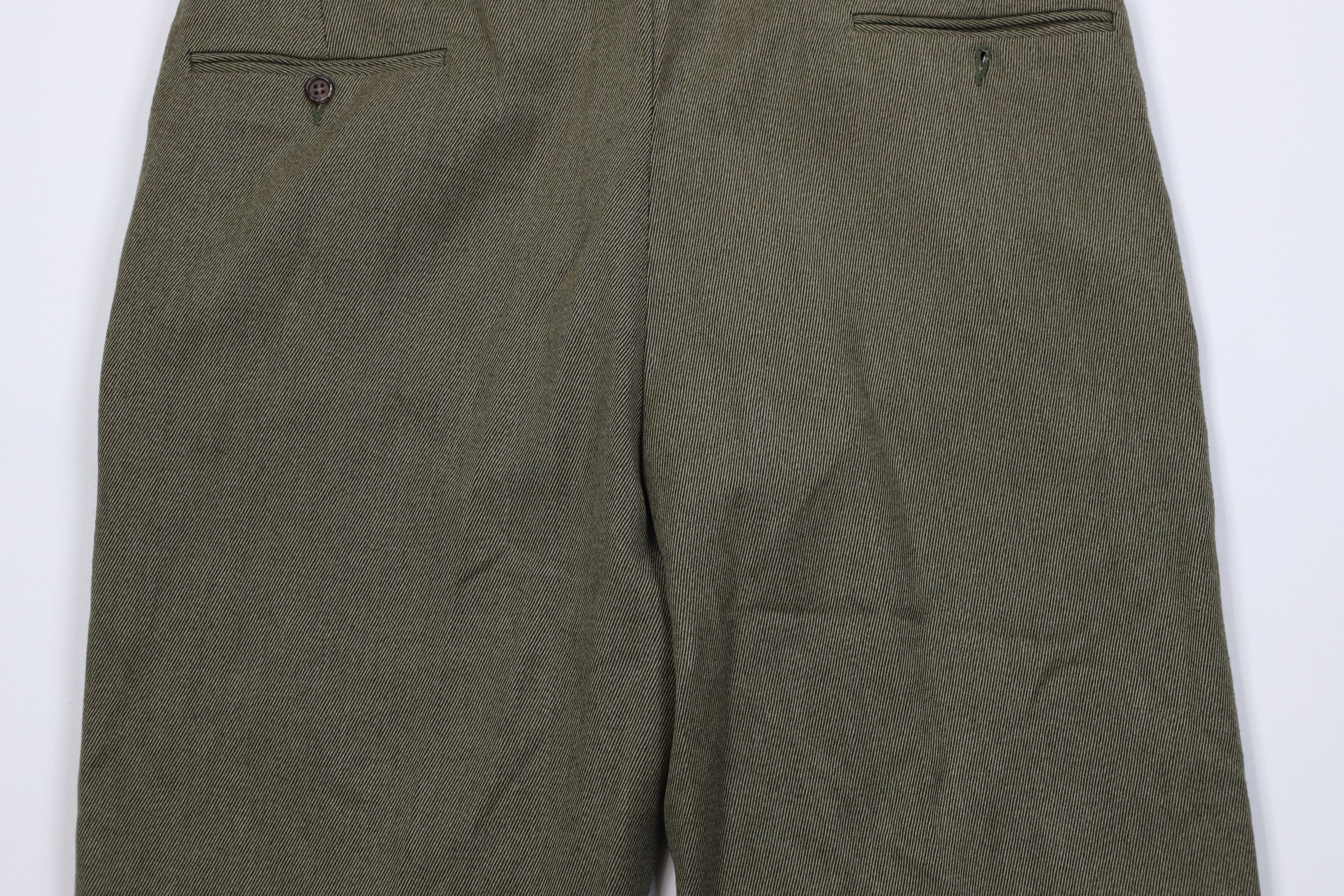 Vintage Vintage 70s Streetwear Wool Whipcord Chino Pants USA Size US 36 / EU 52 - 14 Thumbnail