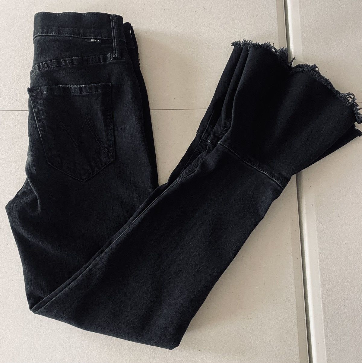 MOTHER Mother Denim The Cha Cha Fray 5-pkt Not Guilty Wash Blk 24 Size 24" / US 00 / IT 34 - 5 Thumbnail