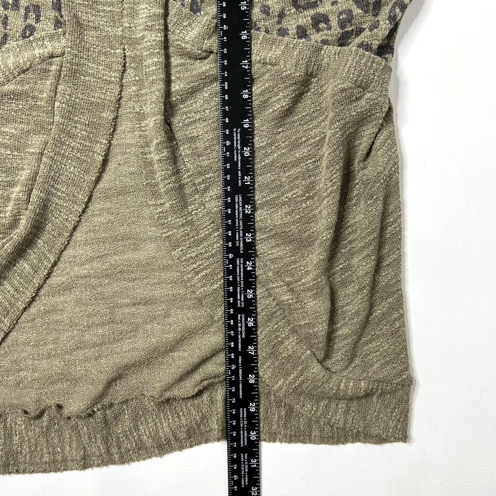 Vintage VINTAGE Daytrip Cardigan Womens S Cheetah Animal Print Open Knit Dolman Sleeve Relaxed Fit Casual Size S / US 4 / IT 40 - 6 Thumbnail