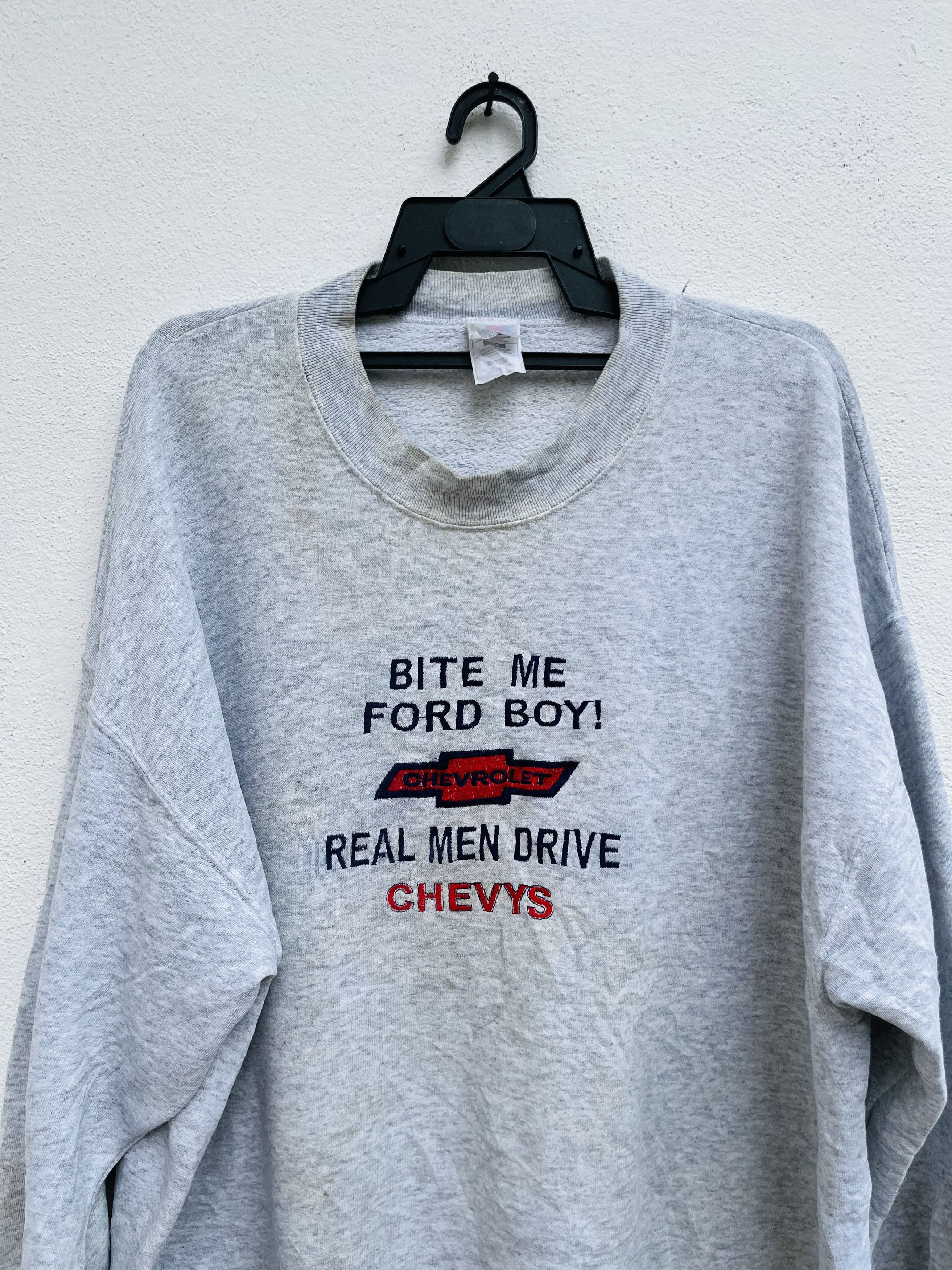Japanese Brand Vintage Chevrolet Bite Me Ford Boy Streetwear Style Size US XXL / EU 58 / 5 - 3 Thumbnail